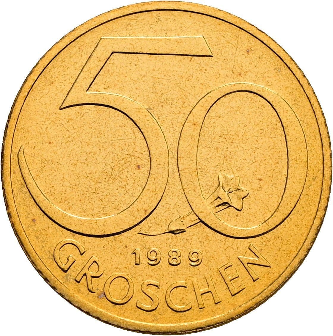 50 Groschen 1989 – Vorderseite