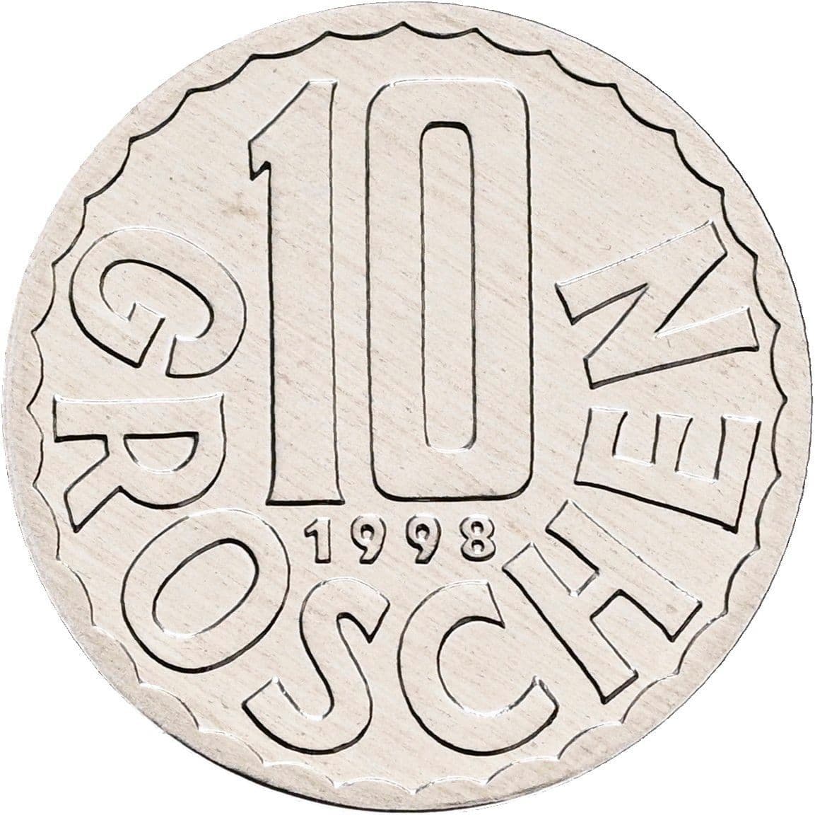 10 Groschen 1998 – Vorderseite