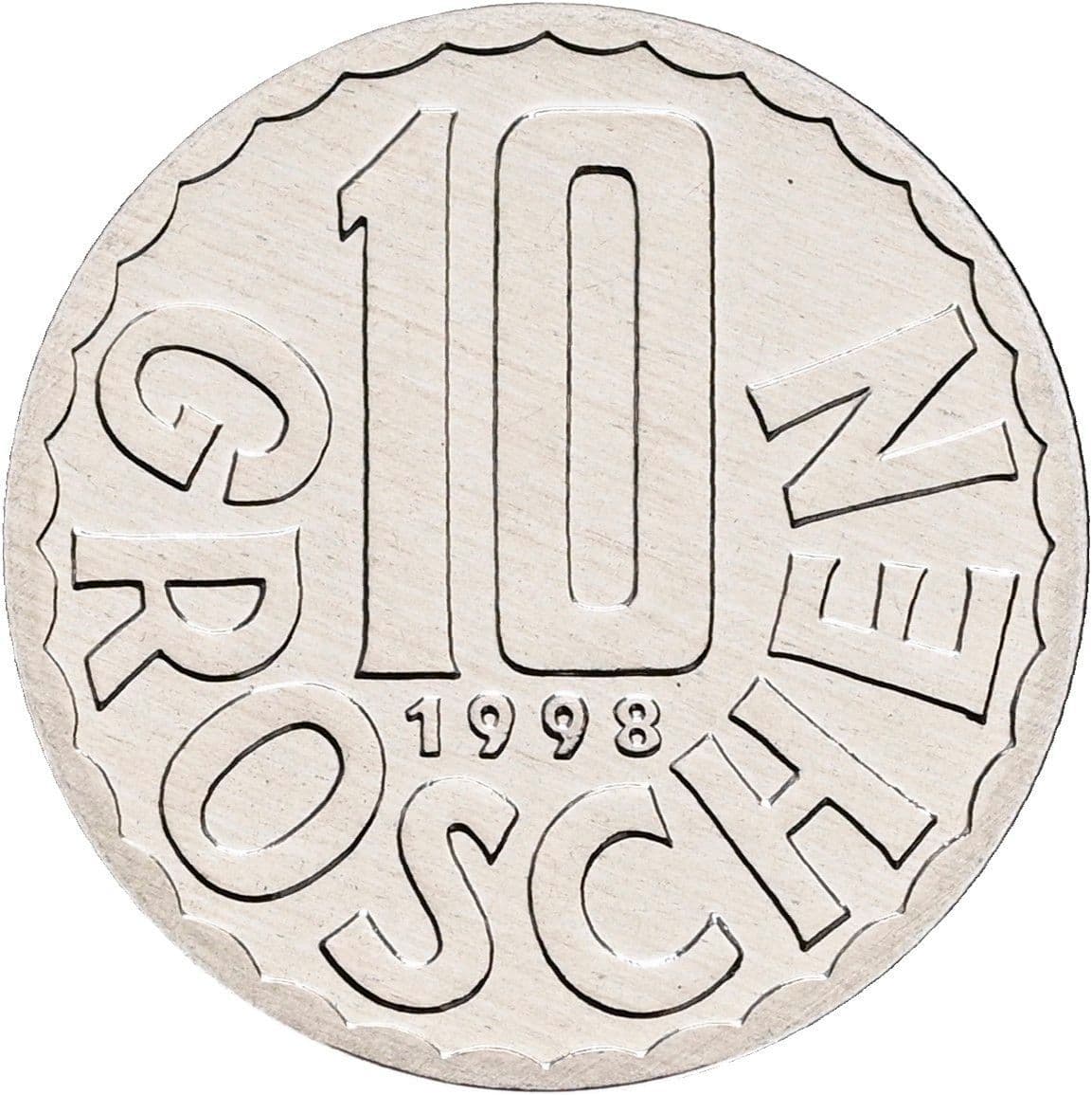 10 Groschen 1998 – Vorderseite