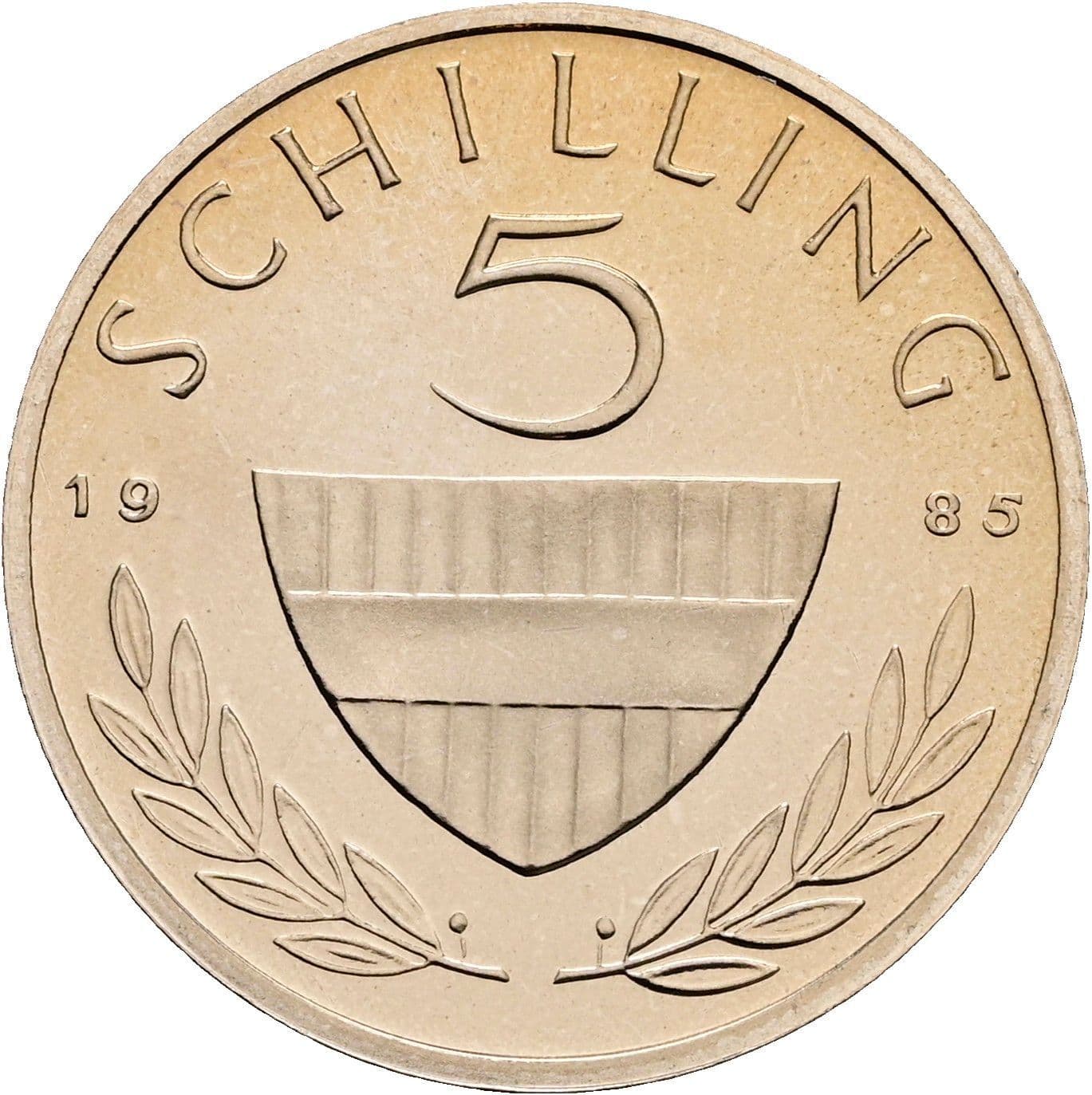 5 Schilling 1985 – Vorderseite