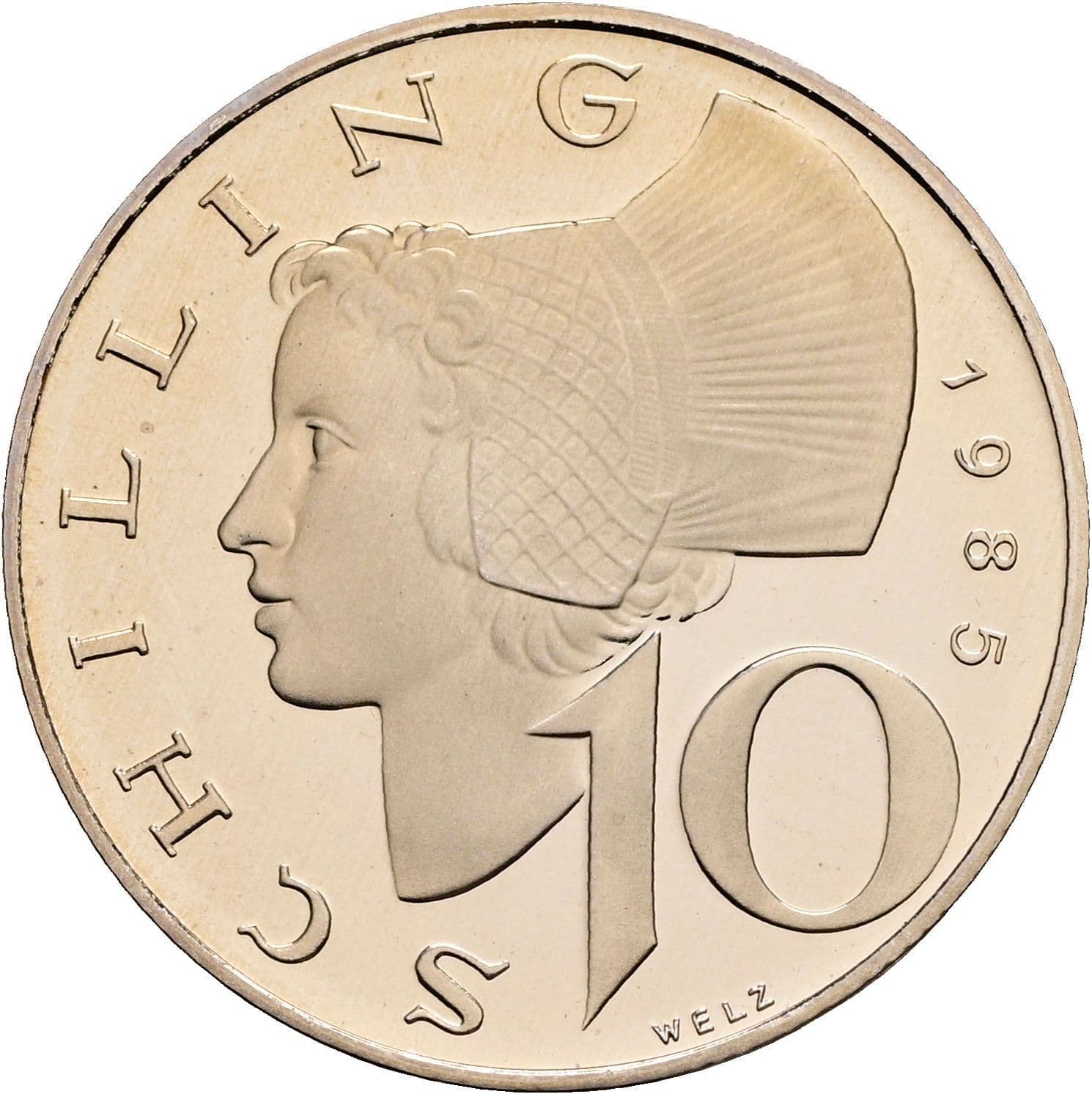 10 Schilling 1985 – Vorderseite