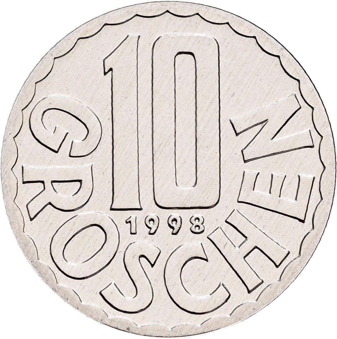 10 Groschen 1998 – Vorderseite