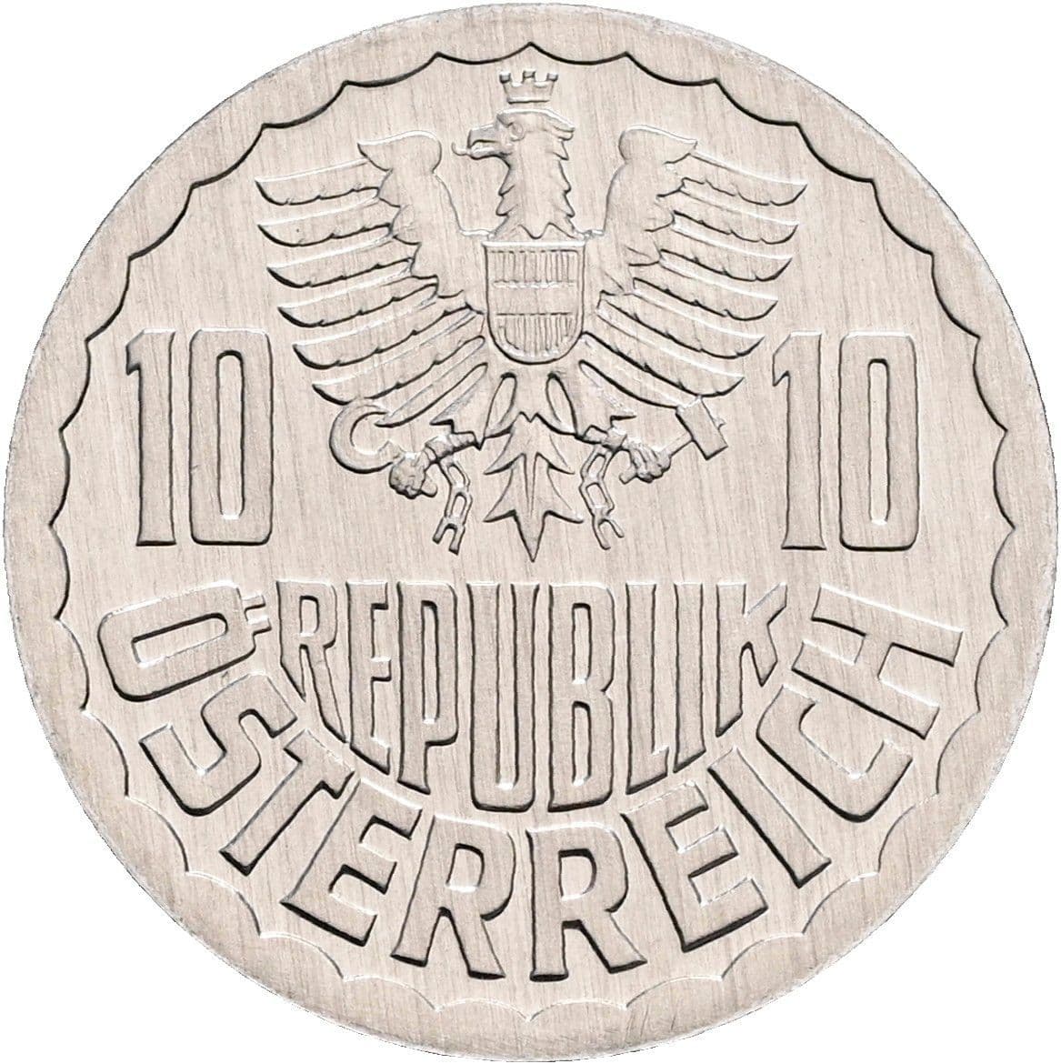 10 Groschen 1989 – Rückseite
