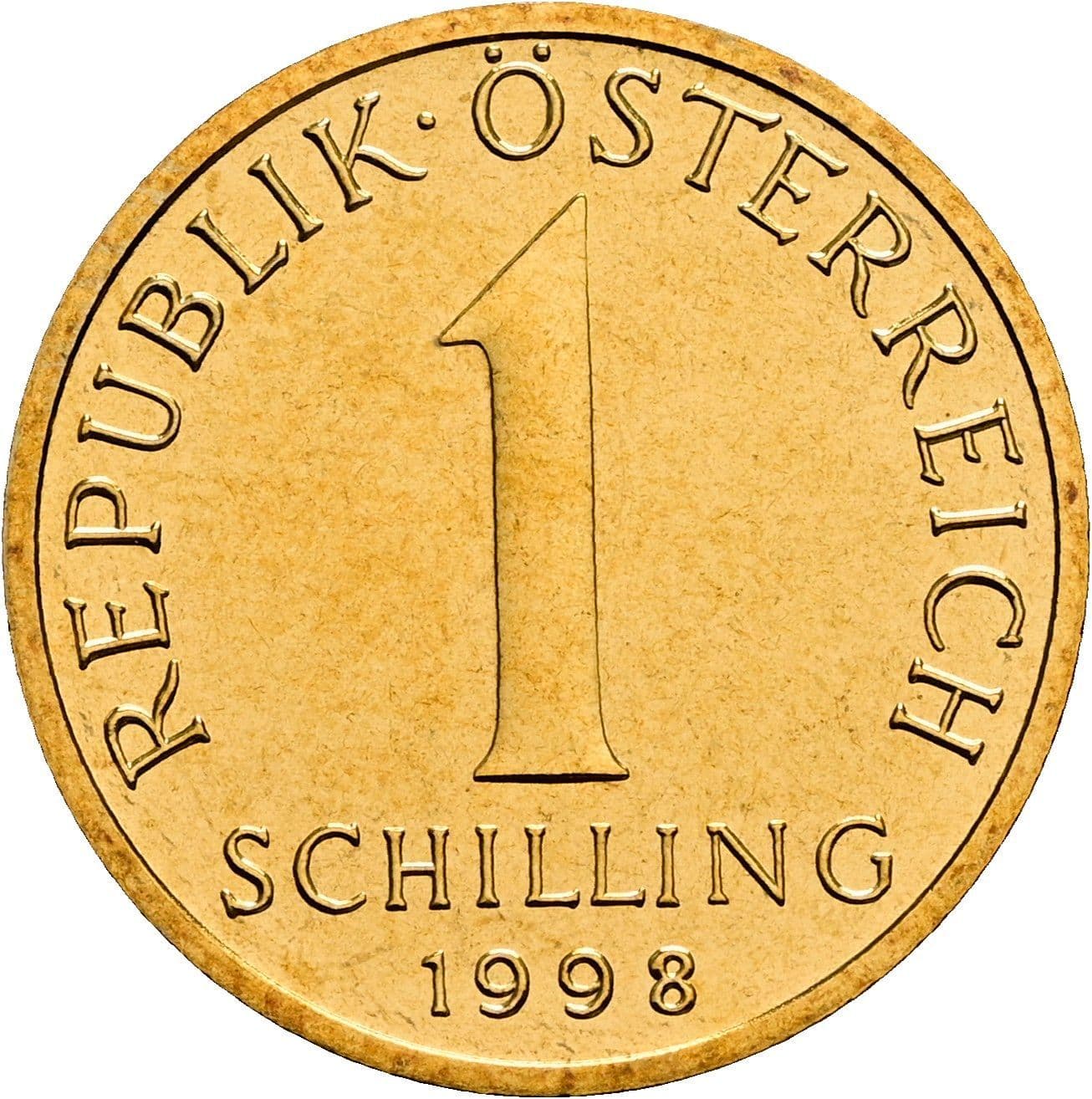 1 Schilling 1998 – Vorderseite