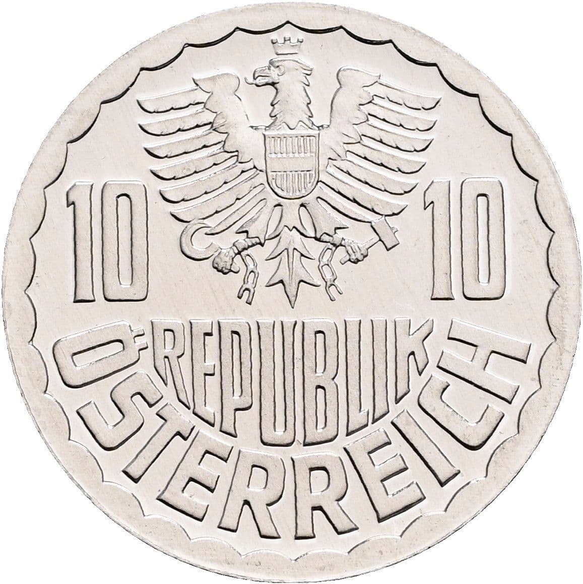 10 Groschen 1986 – Rückseite