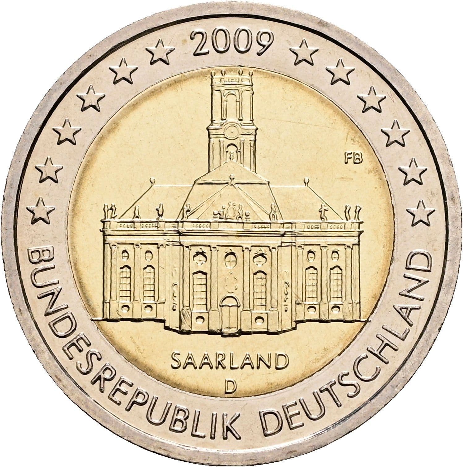 2 Euro 2009 D – Rückseite