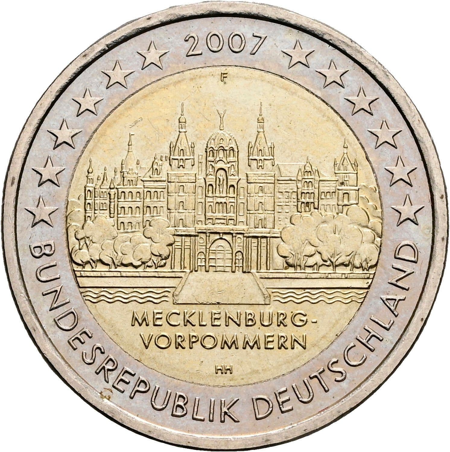 2 Euro 2007 F – Rückseite