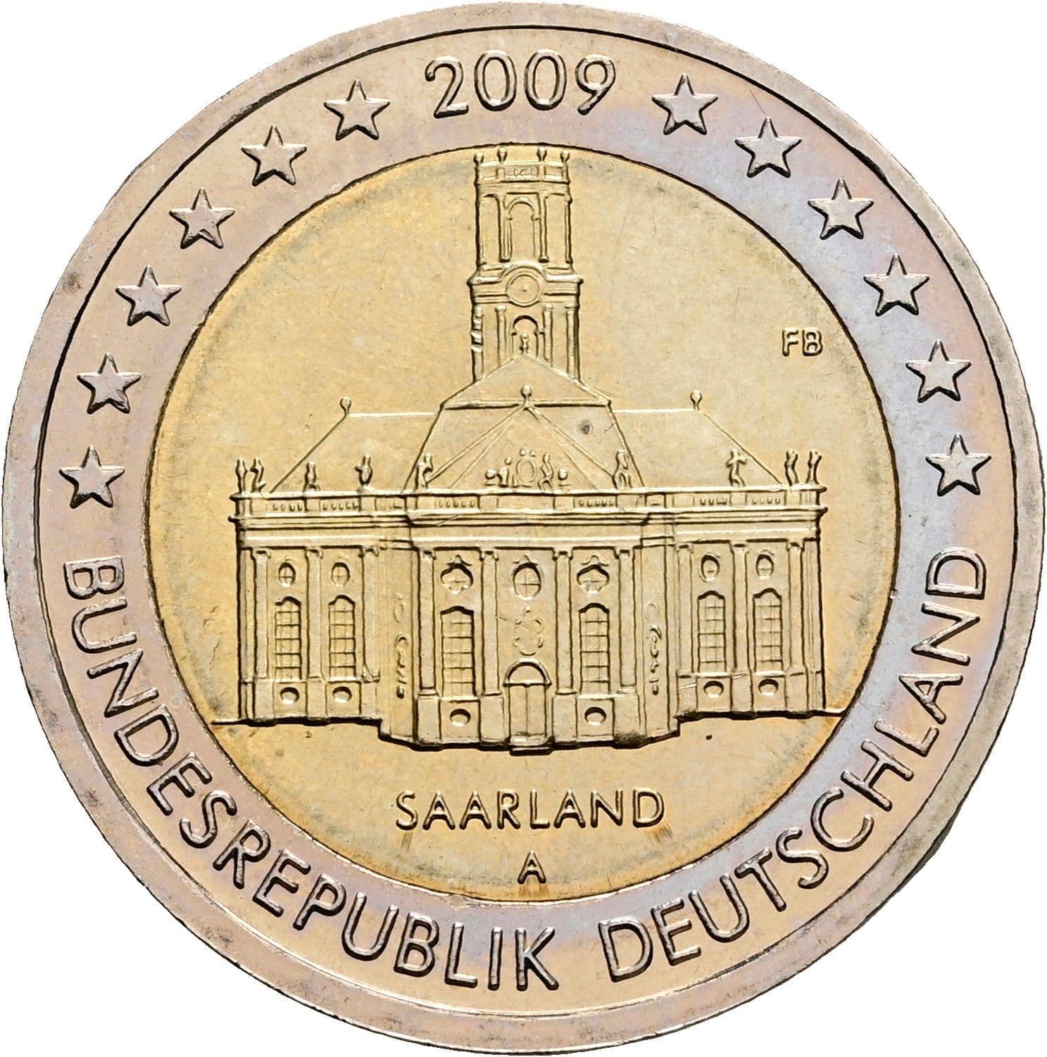 2 Euro 2009 A – Rückseite