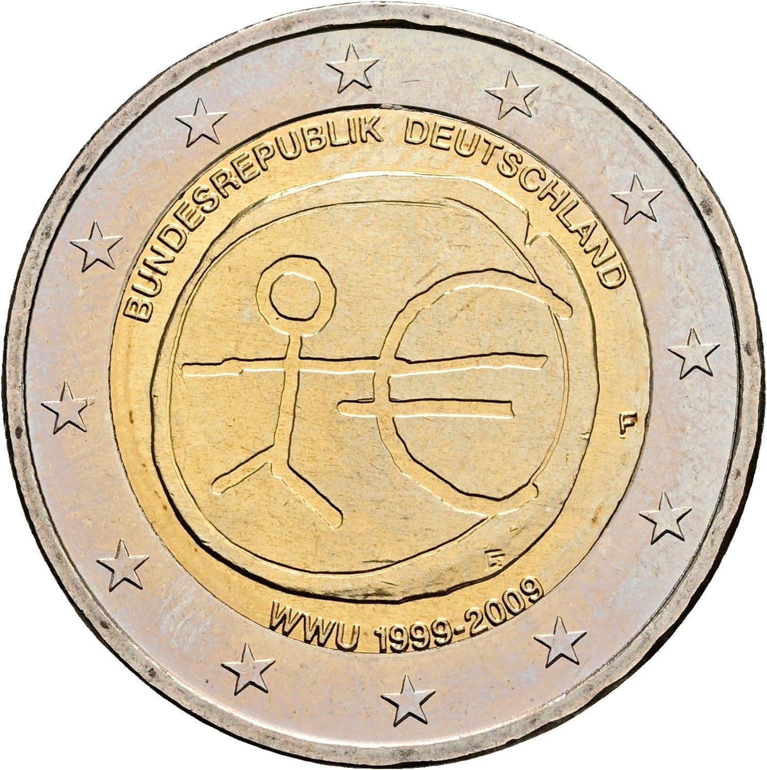 2 Euro 2009 F – Rückseite