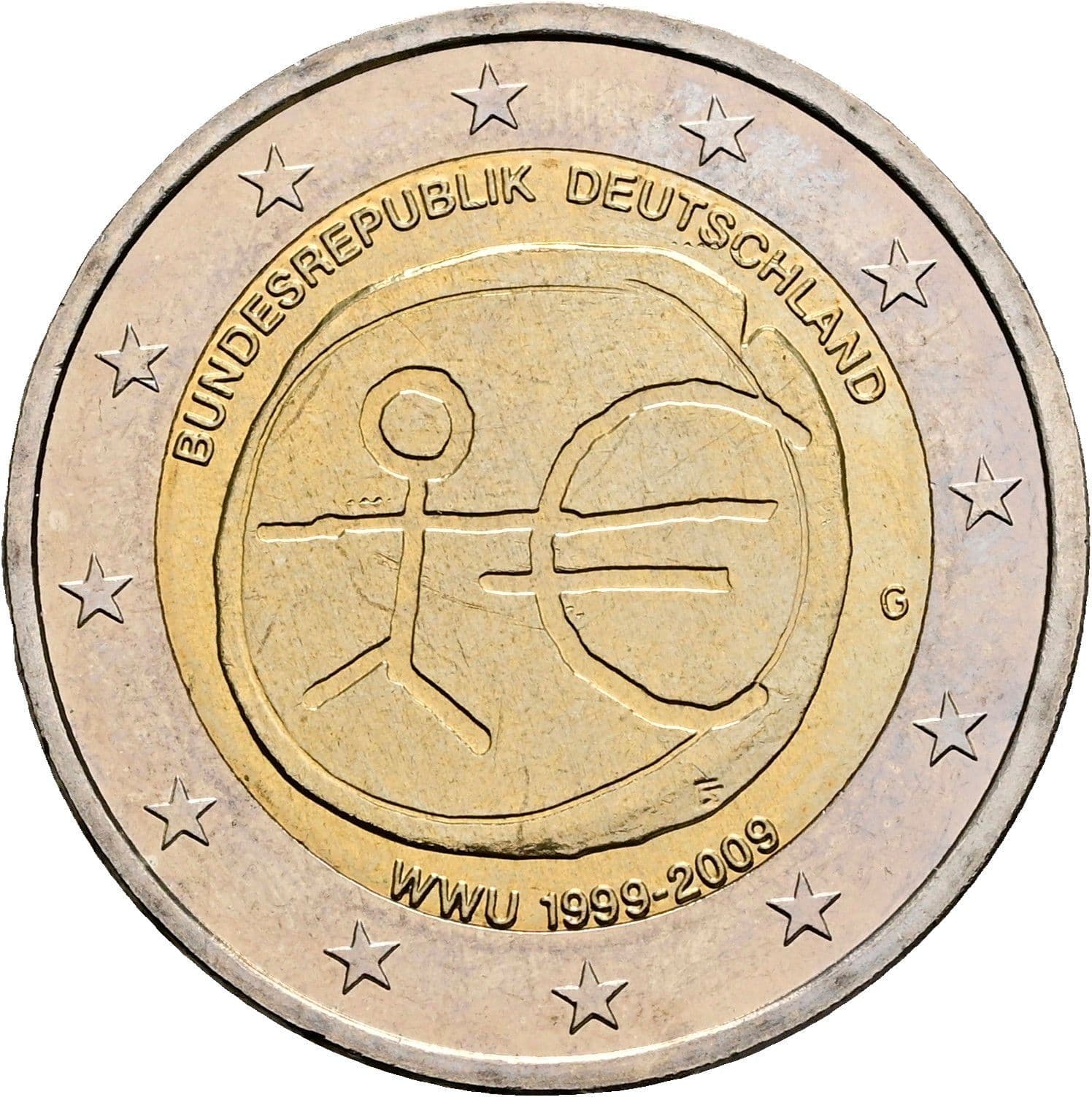 2 Euro 2009 G – Rückseite
