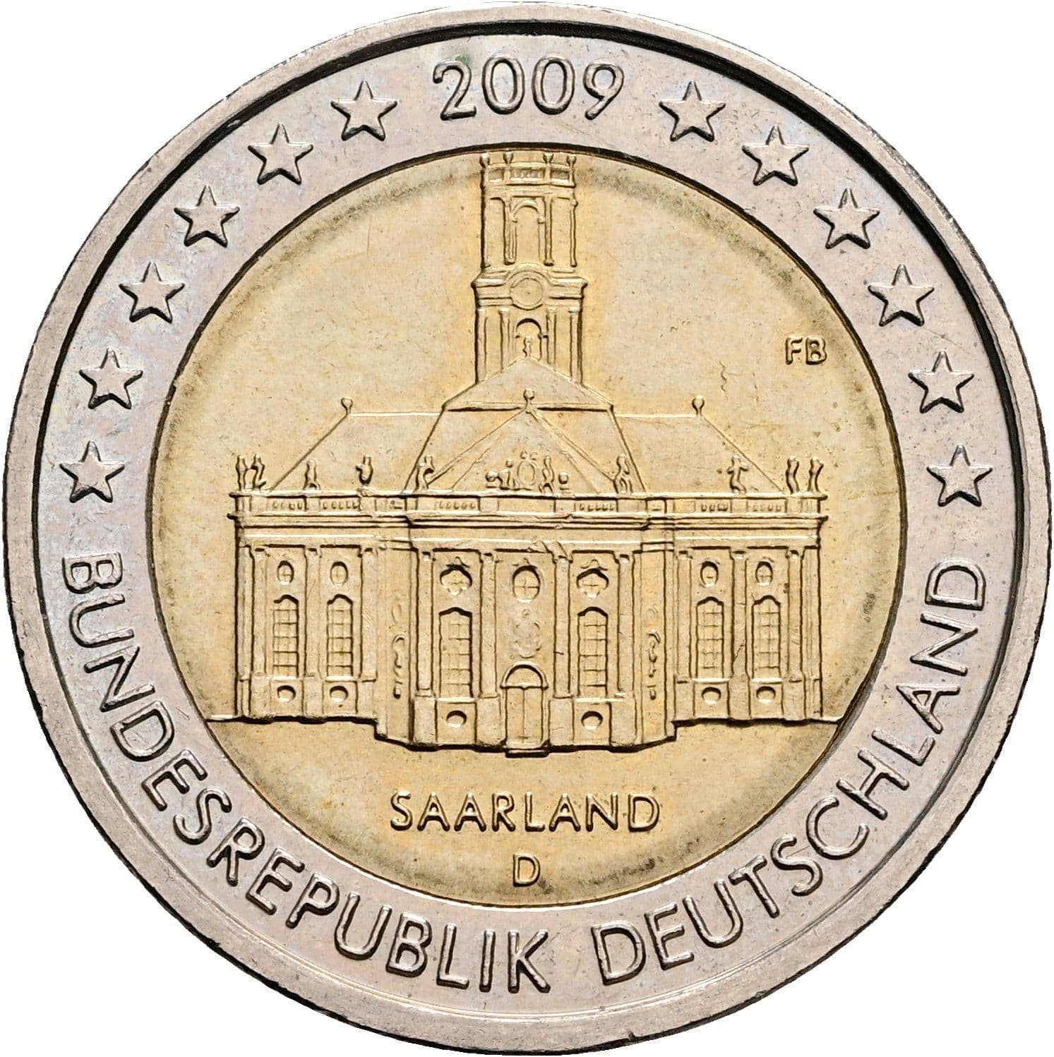 2 Euro 2009 D – Rückseite