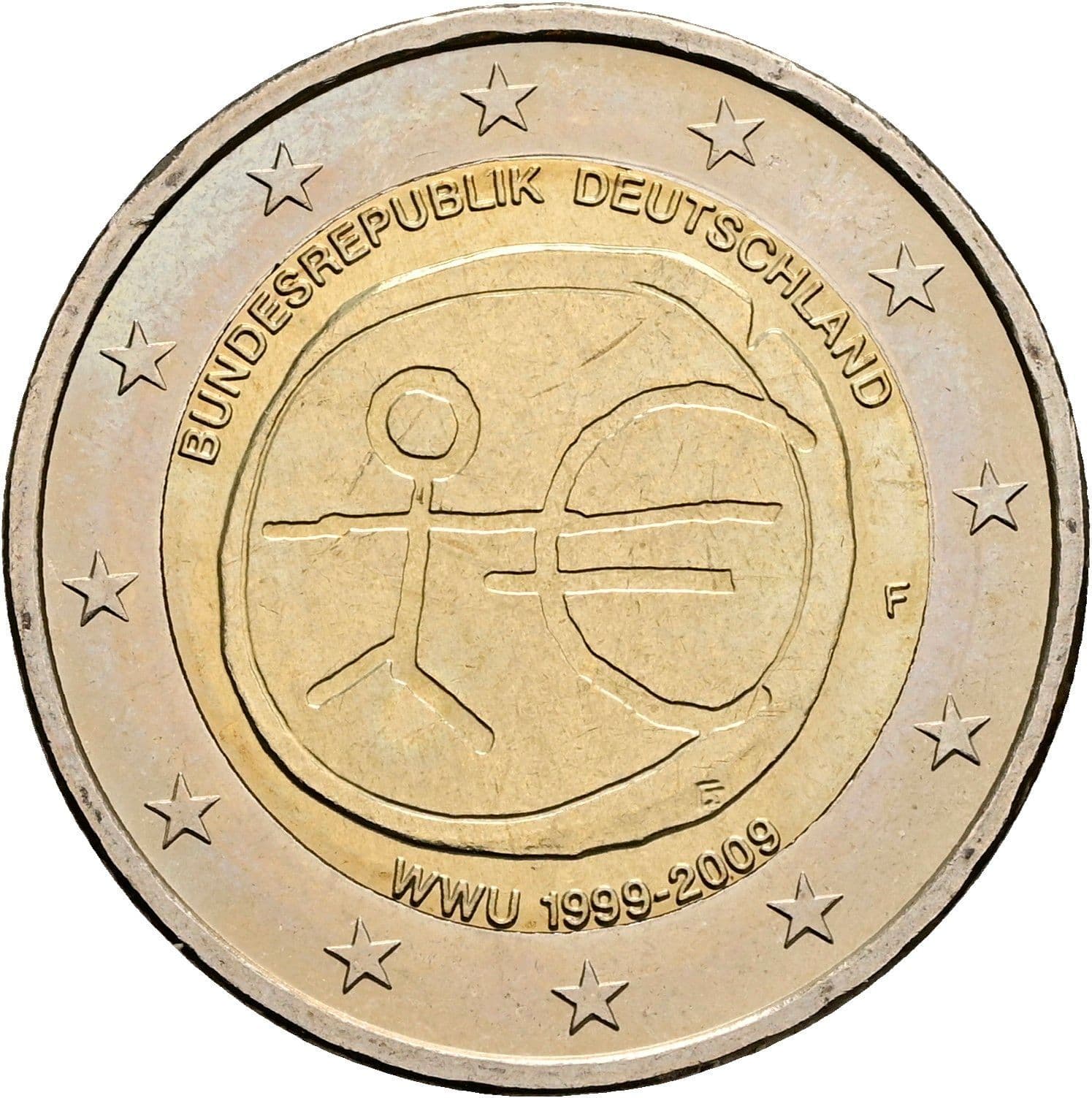 2 Euro 2009 F – Rückseite