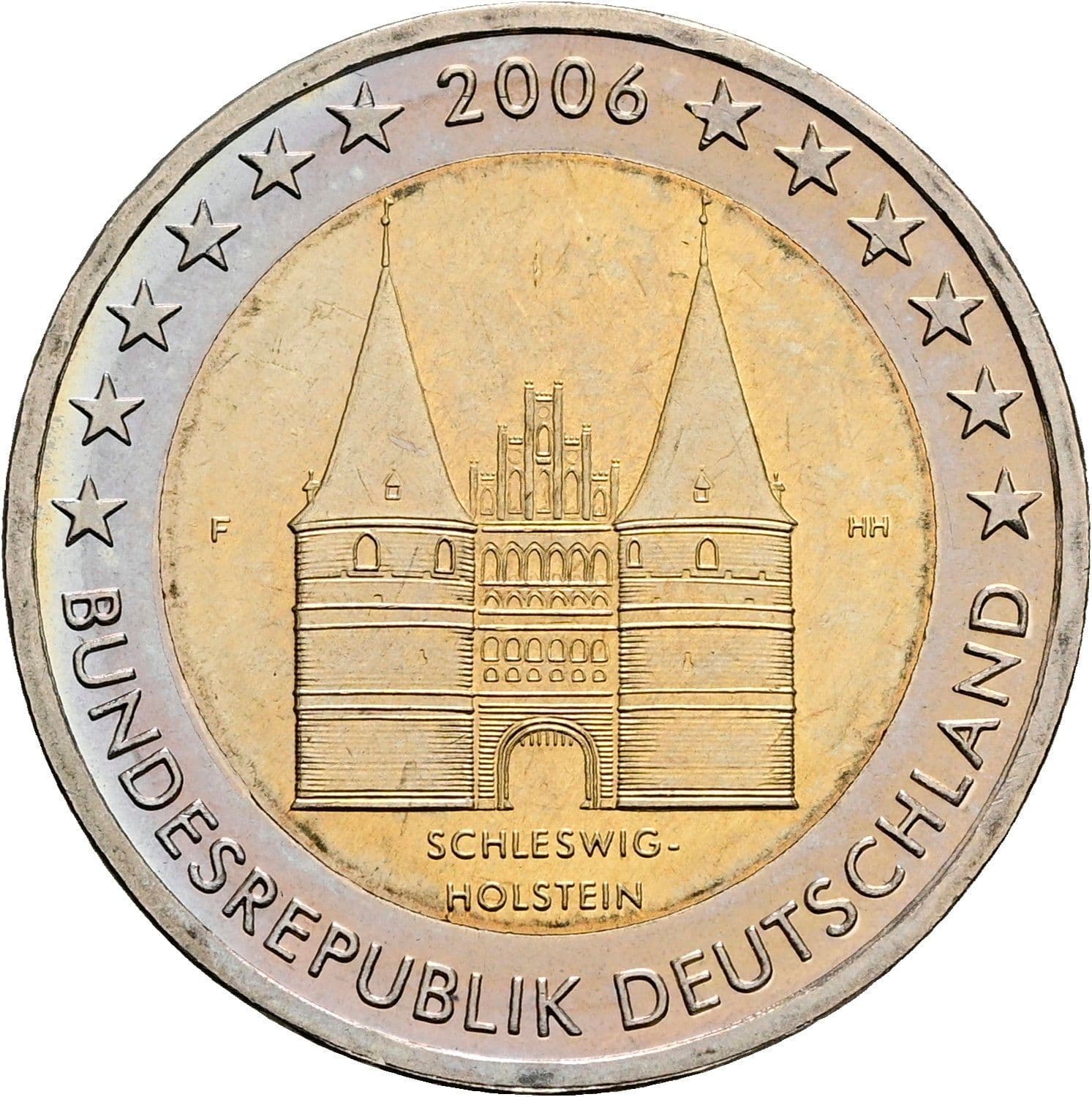 2 Euro 2006 F – Rückseite