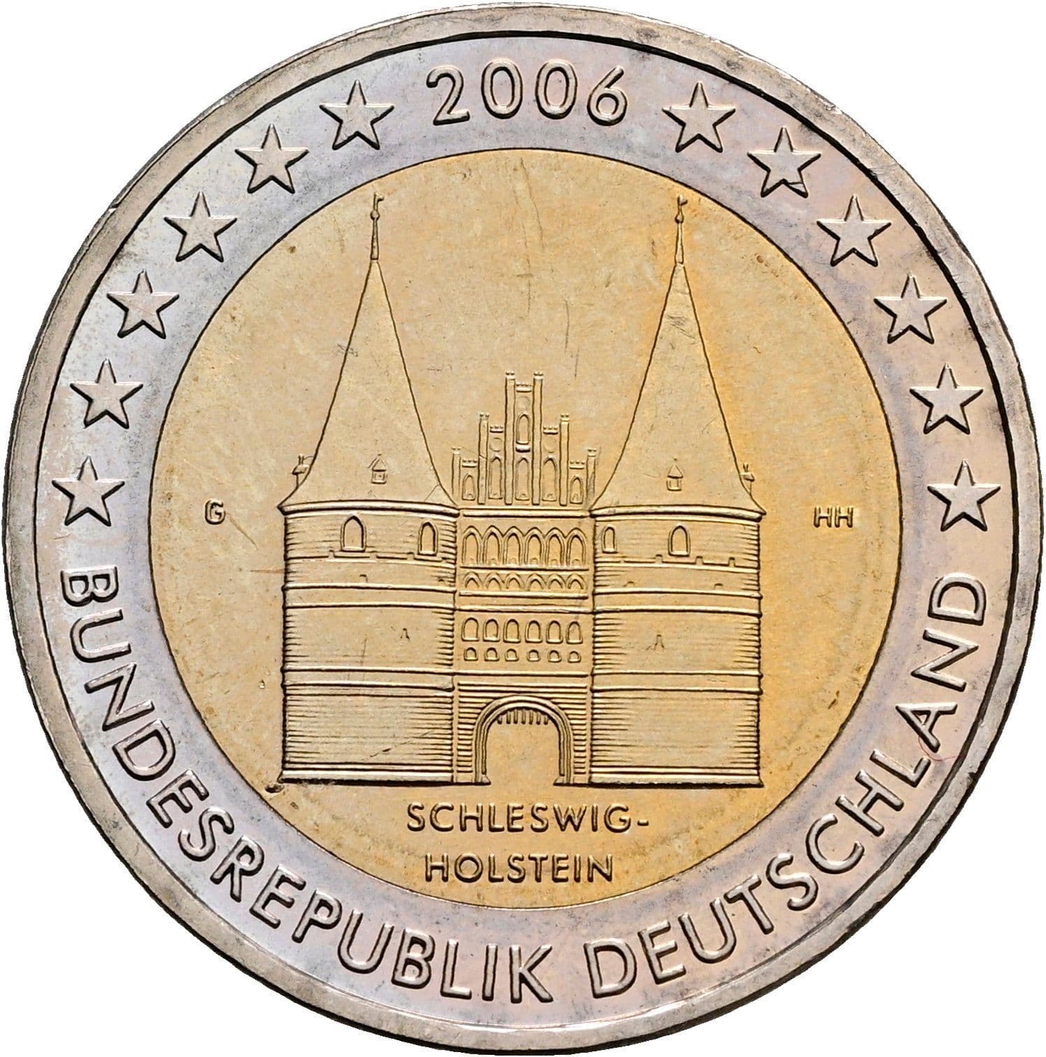2 Euro 2006 G – Rückseite