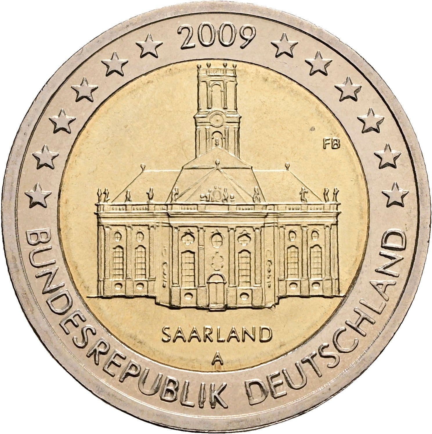 2 Euro 2009 A – Rückseite
