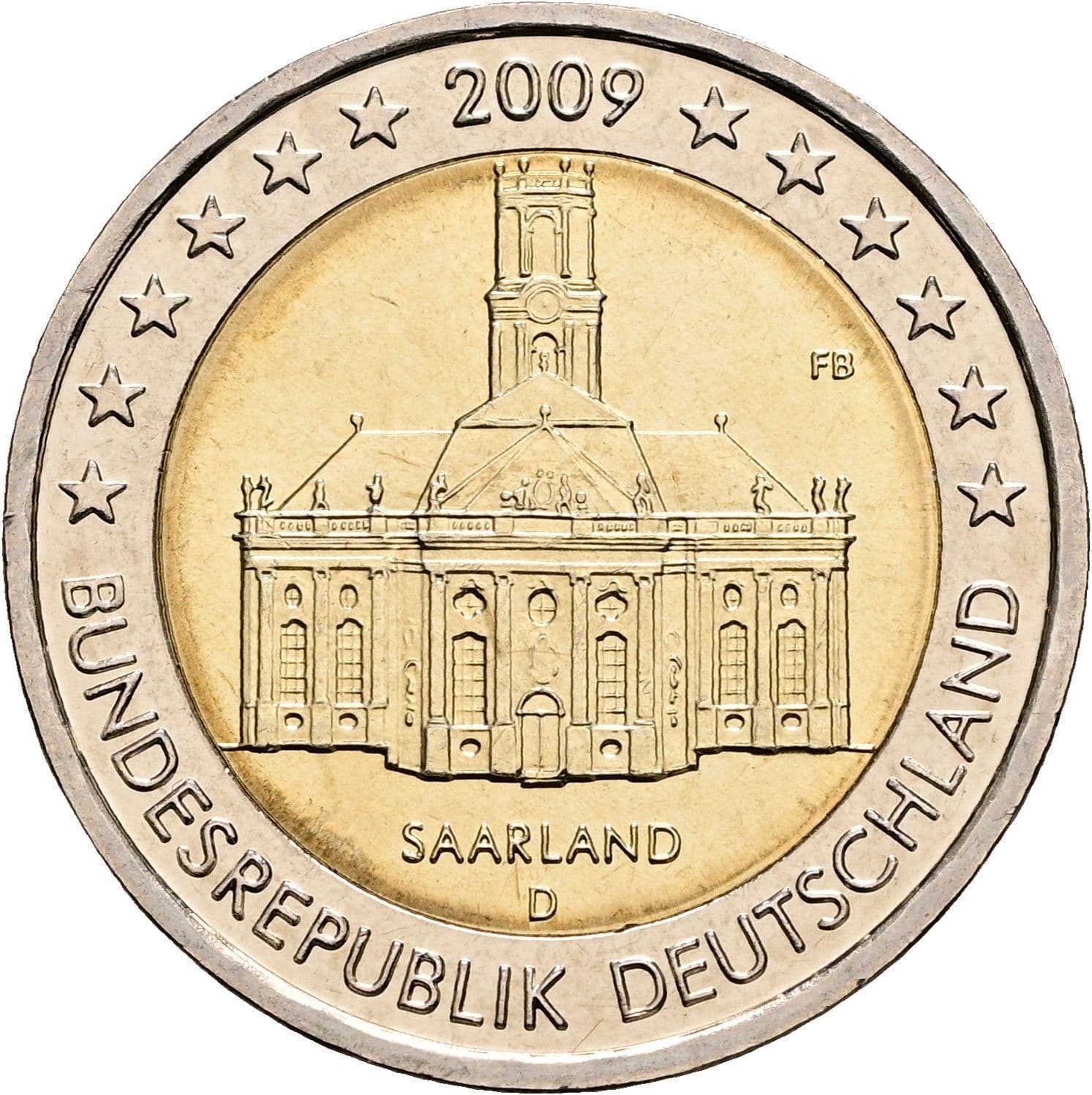 2 Euro 2009 D – Rückseite