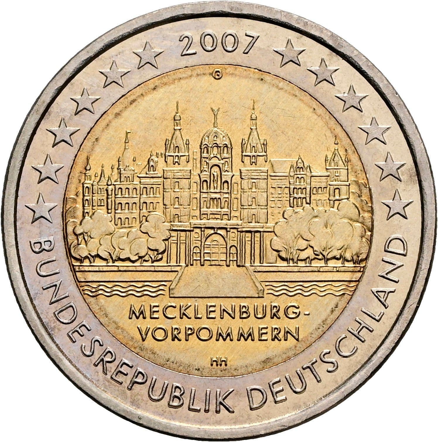 2 Euro 2007 G – Rückseite