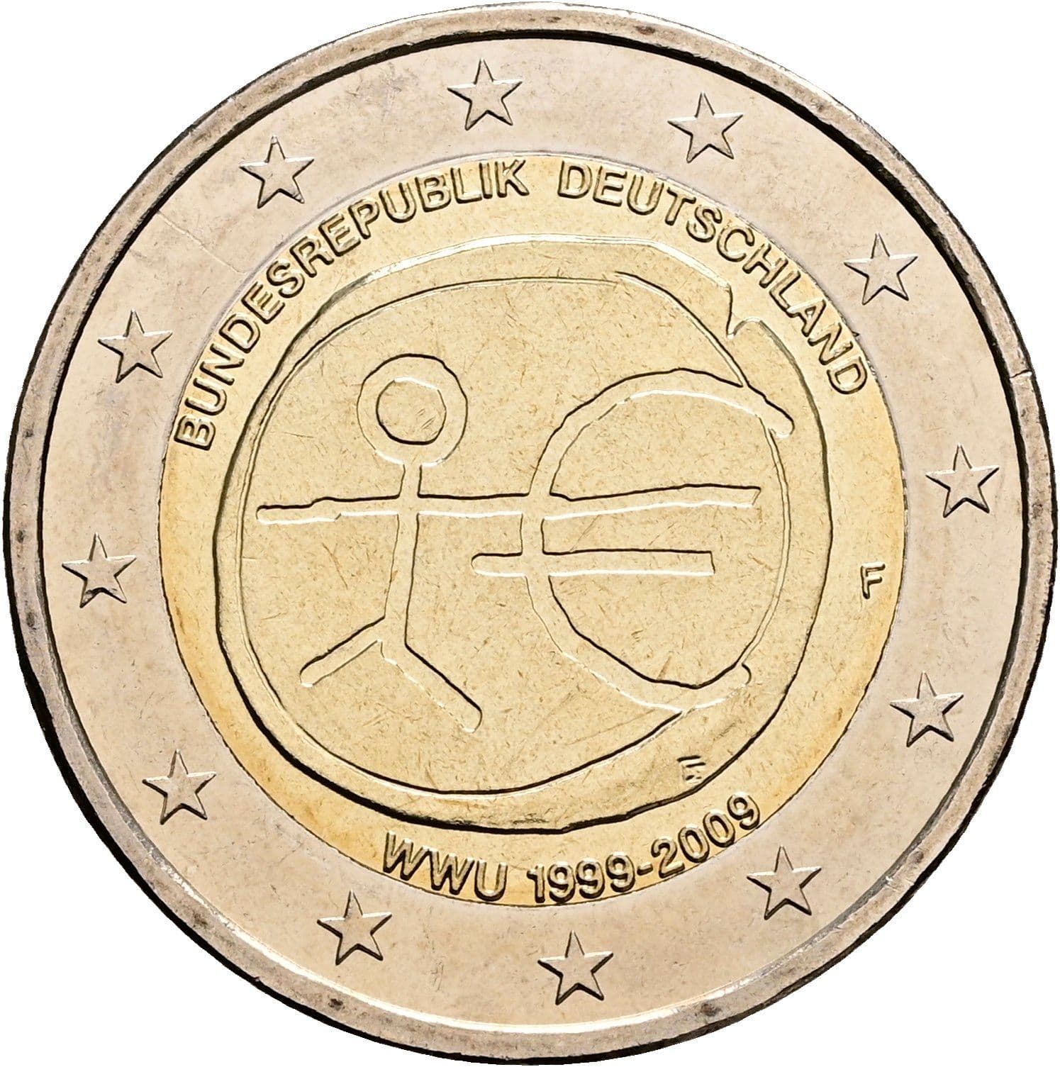 2 Euro 2009 F – Rückseite