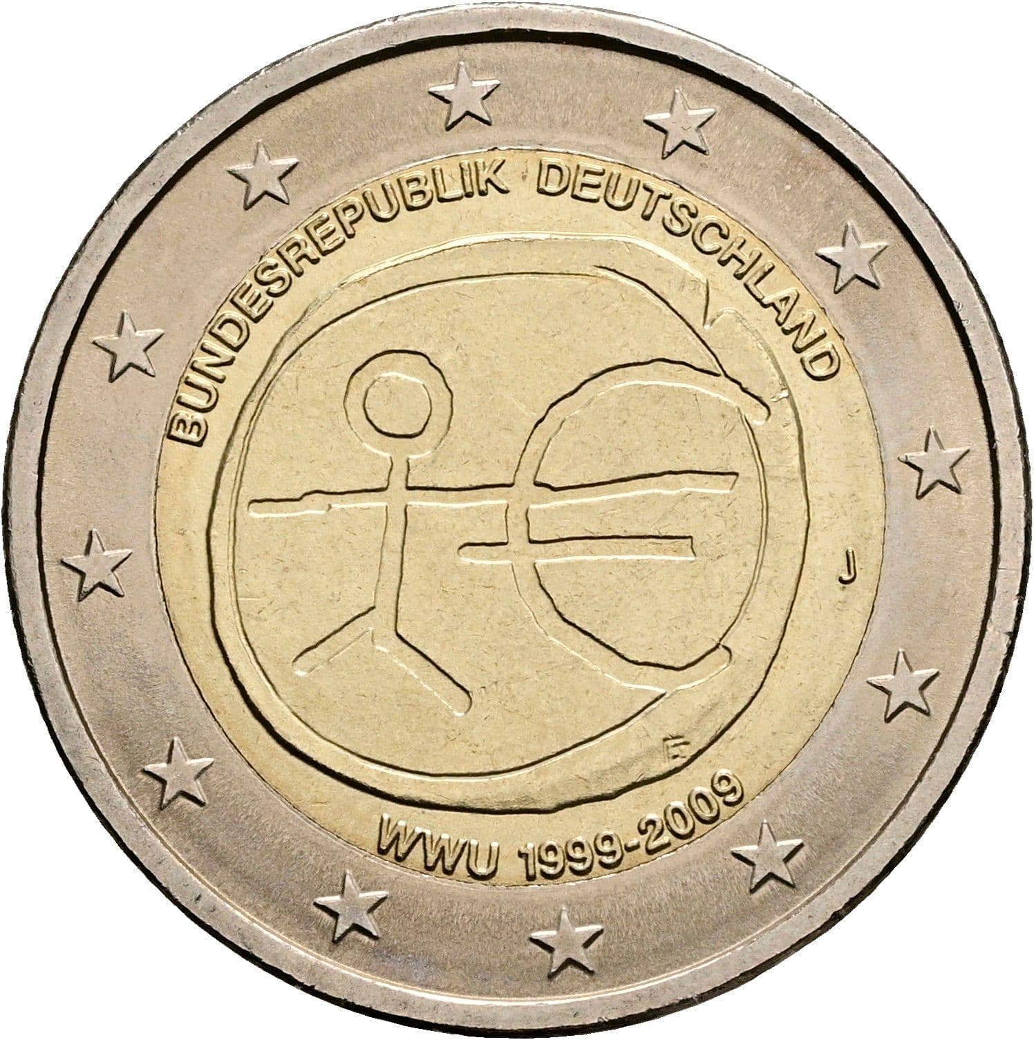 2 Euro 2009 J – Rückseite