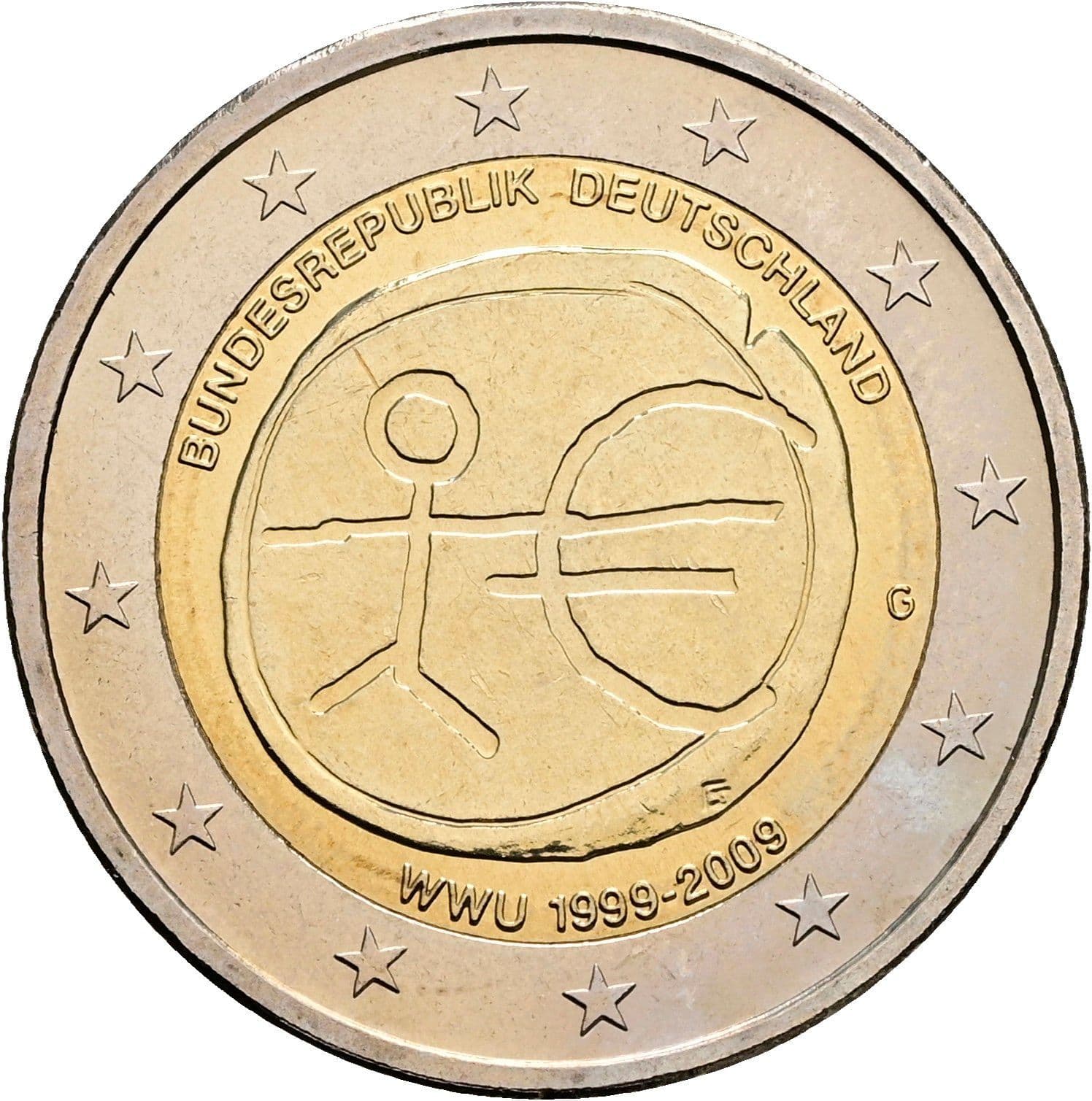 2 Euro 2009 G – Rückseite