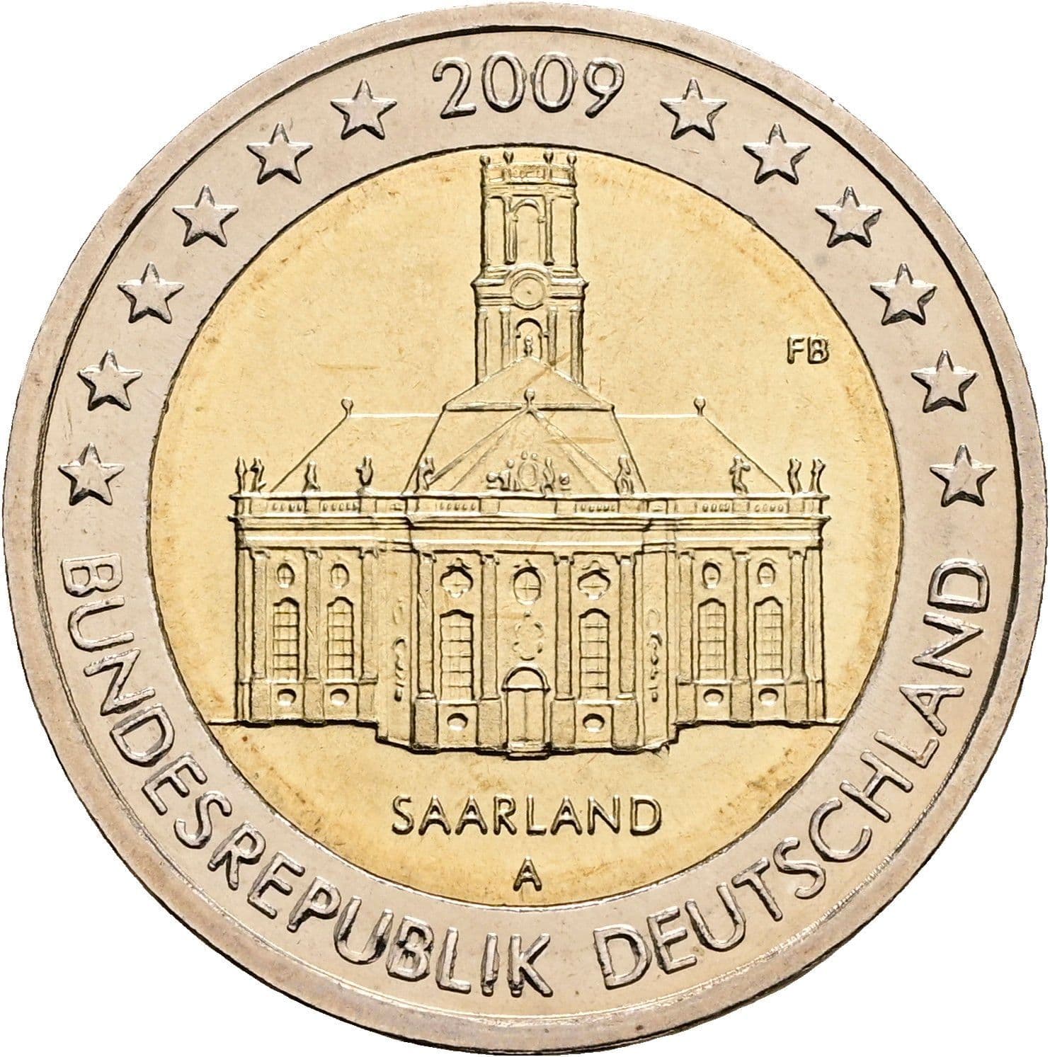 2 Euro 2009 A – Rückseite