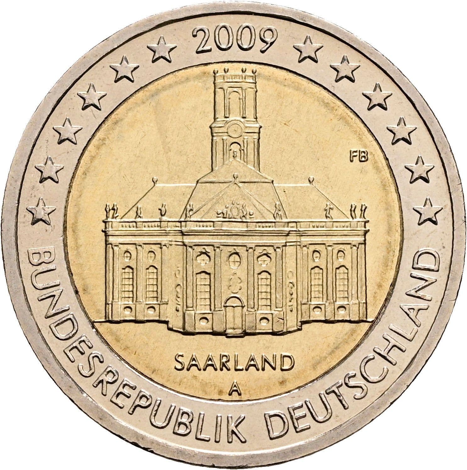 2 Euro 2009 A – Rückseite