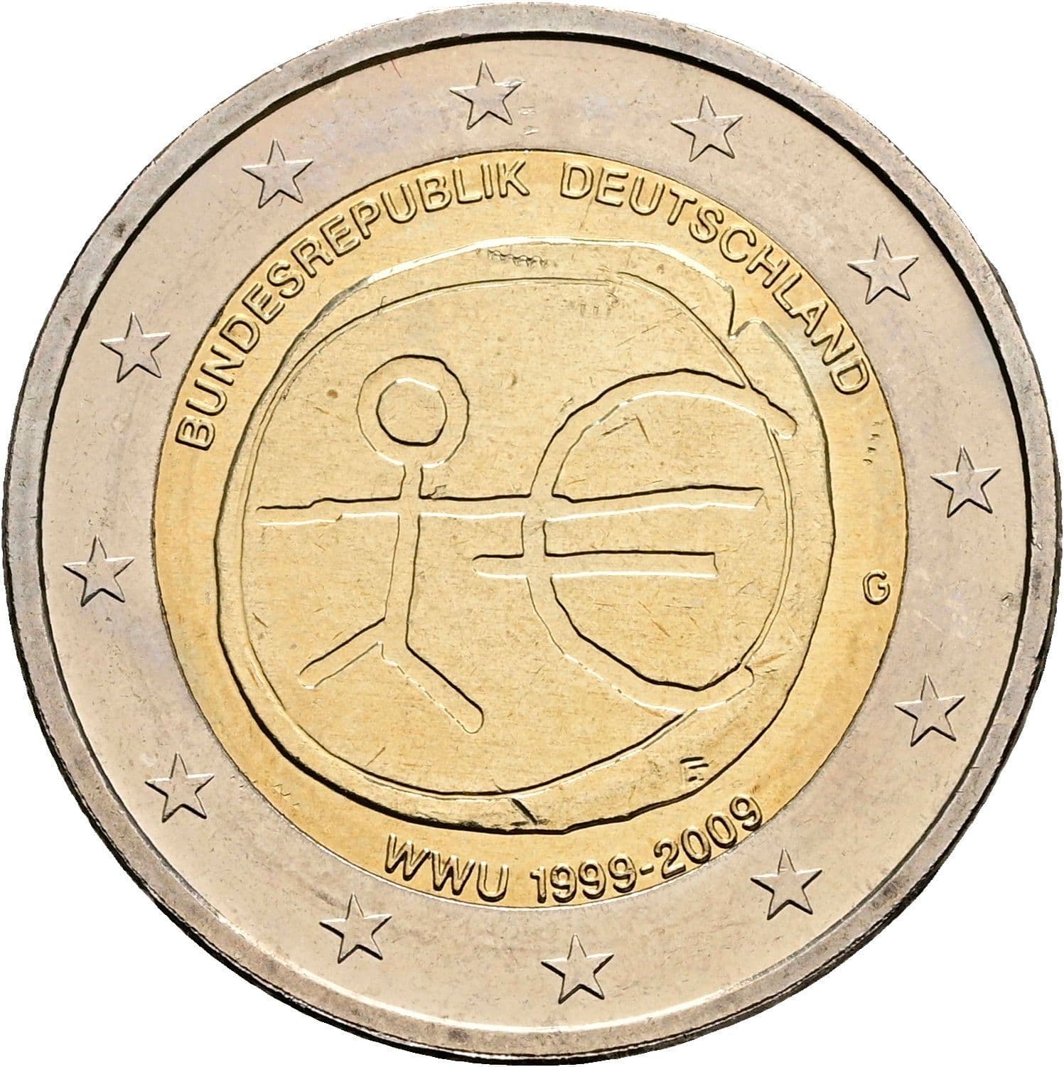 2 Euro 2009 G – Rückseite