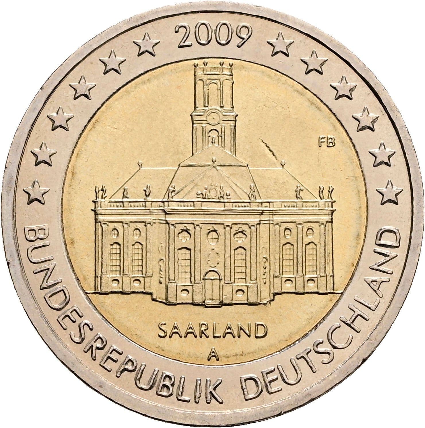 2 Euro 2009 A – Rückseite