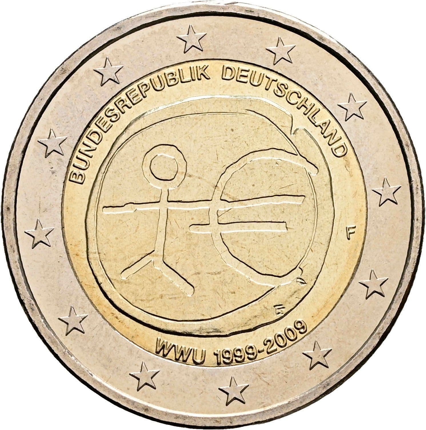 2 Euro 2009 F – Rückseite