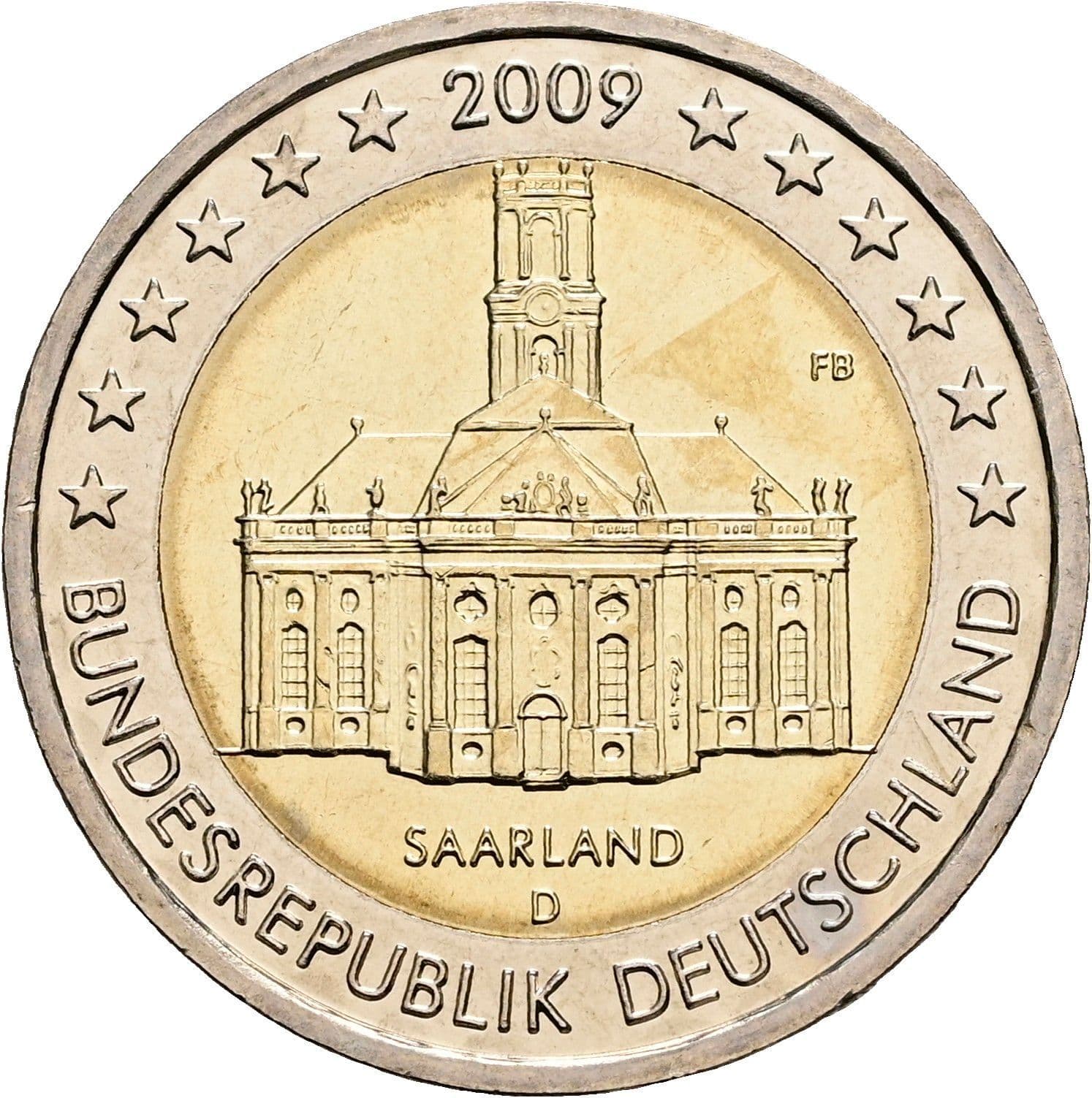 2 Euro 2009 D – Rückseite