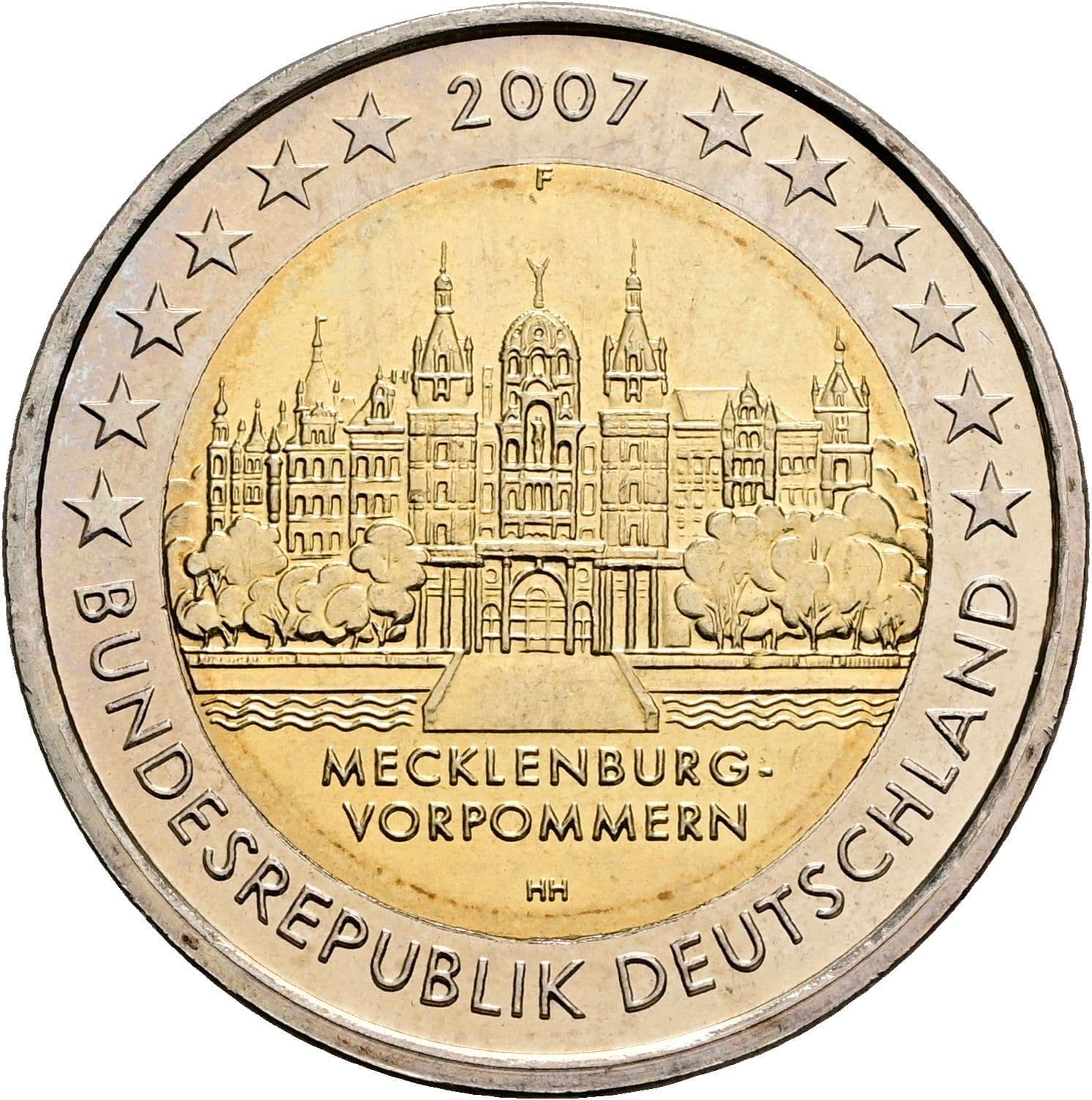 2 Euro 2007 F – Rückseite