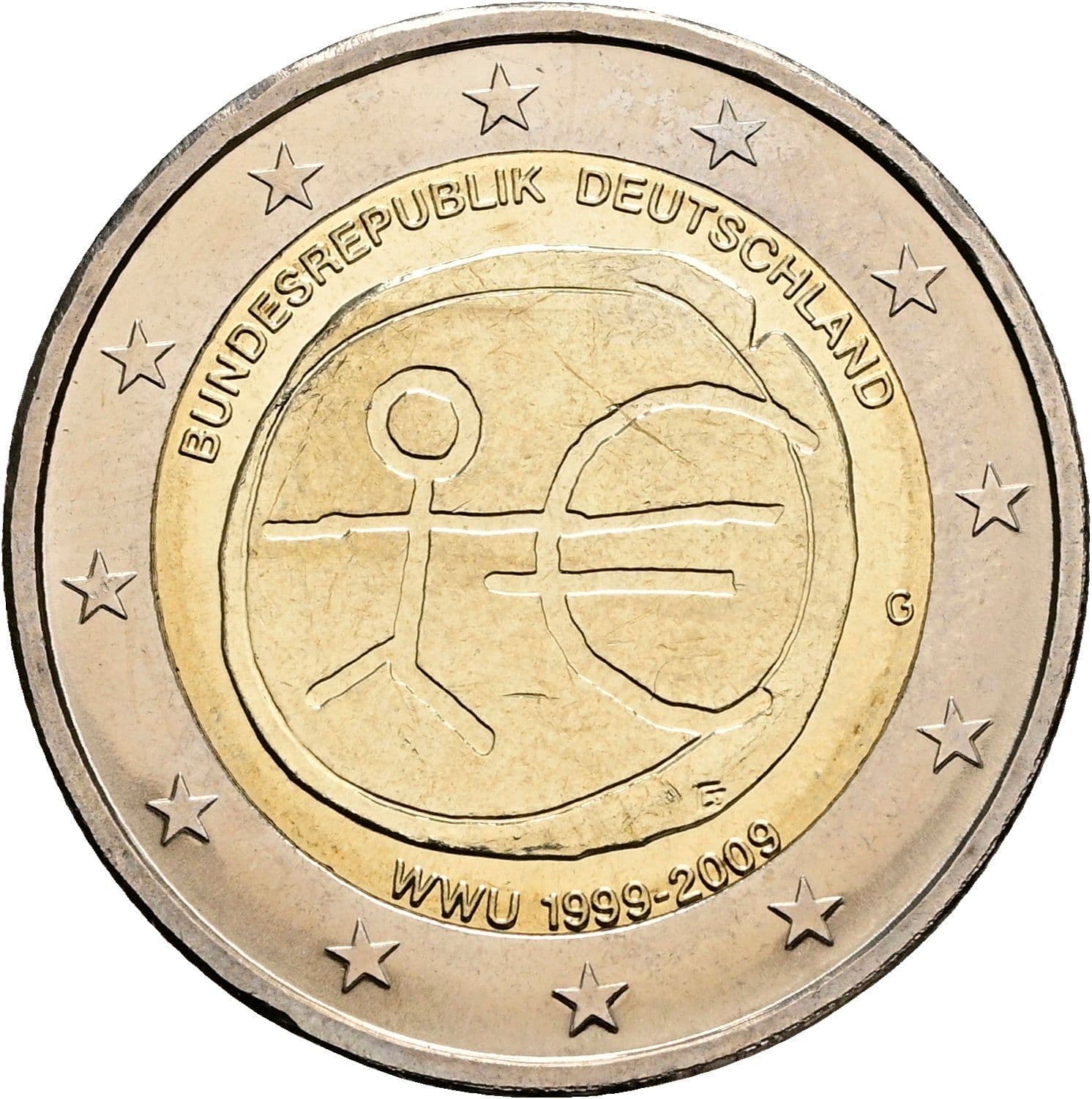 2 Euro 2009 G – Rückseite