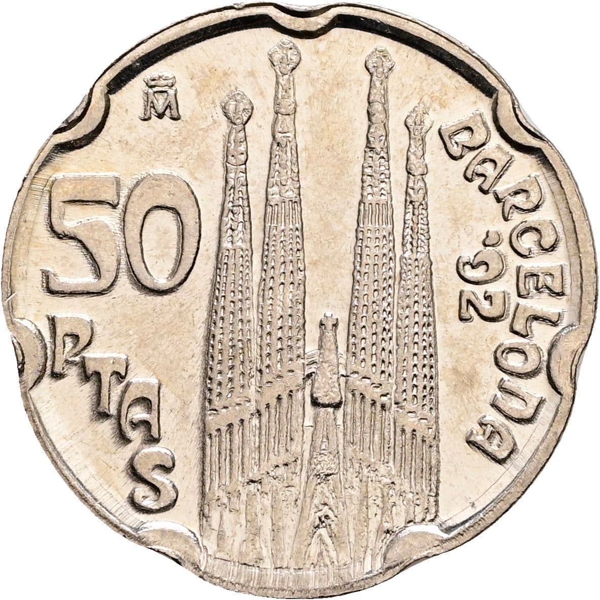 50 Pesetas Juan Carlos I. 1992 – Rückseite