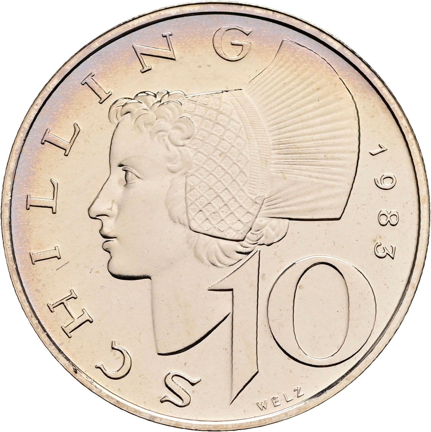 10 Schilling 1983 – Vorderseite
