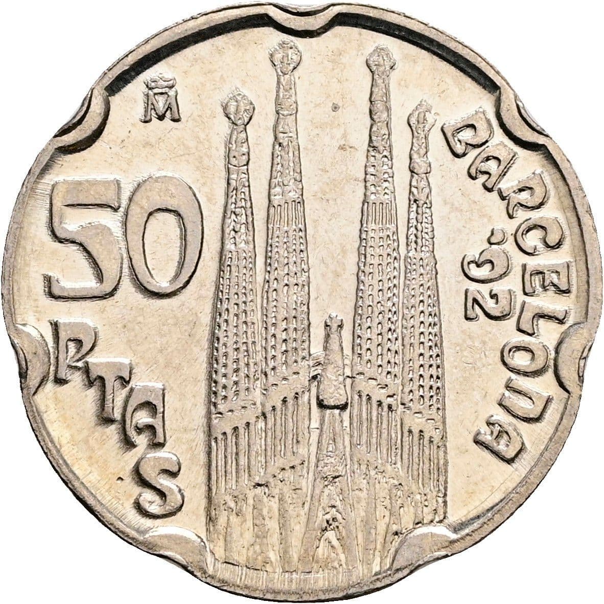 50 Pesetas Juan Carlos I. 1992 – Rückseite
