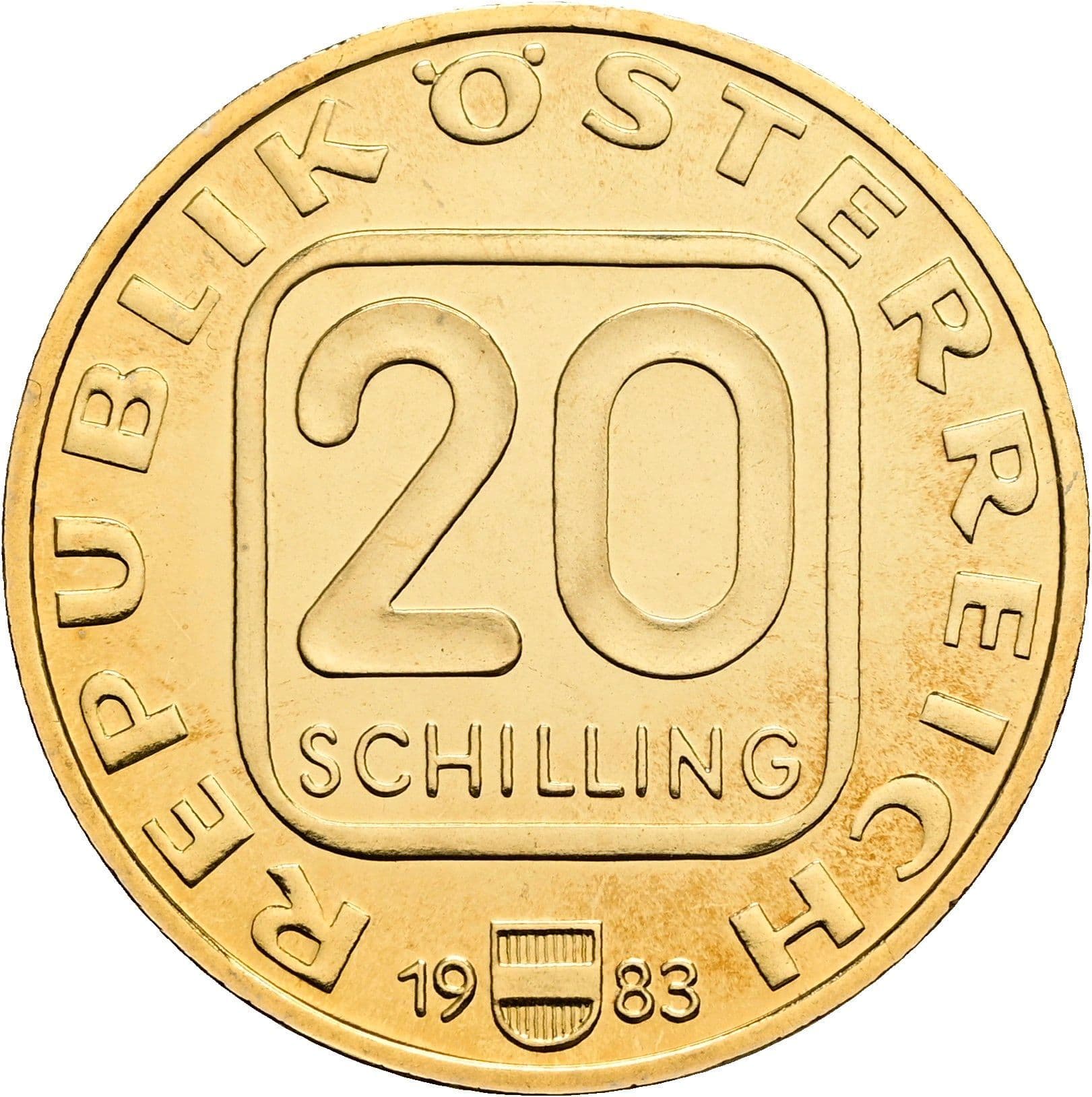 20 Schilling 1983 – Vorderseite