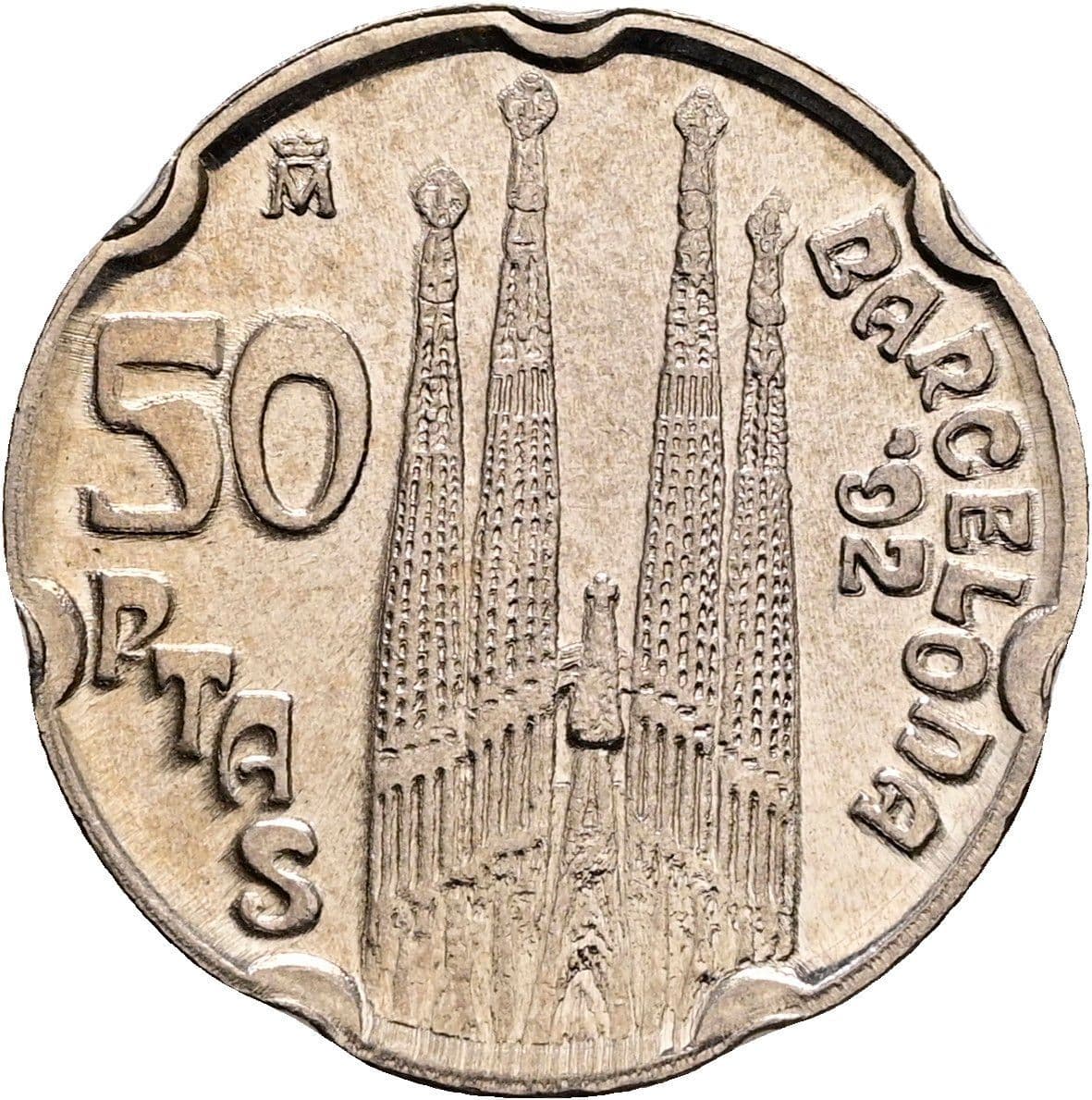 50 Pesetas Juan Carlos I. 1992 – Rückseite