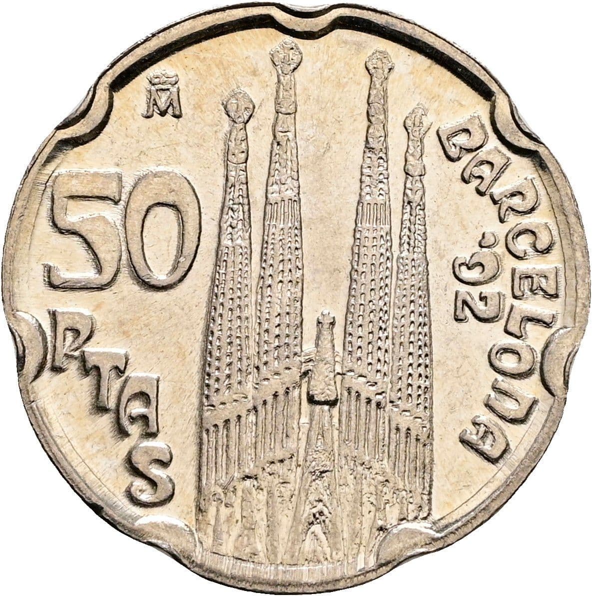50 Pesetas Juan Carlos I. 1992 – Rückseite