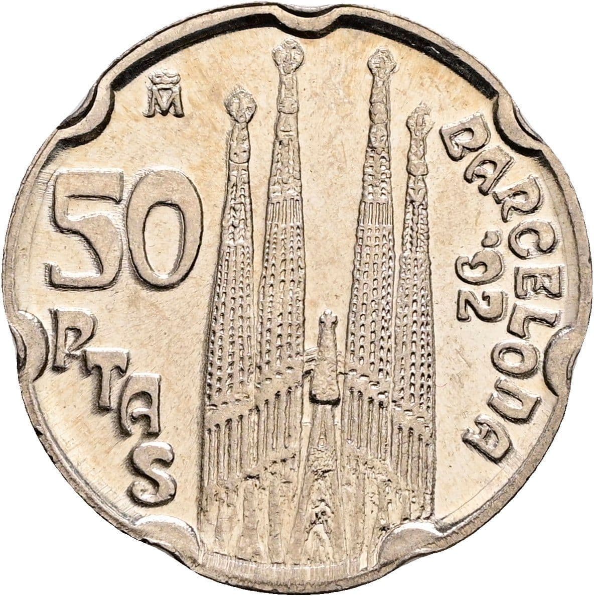 50 Pesetas Juan Carlos I. 1992 – Rückseite