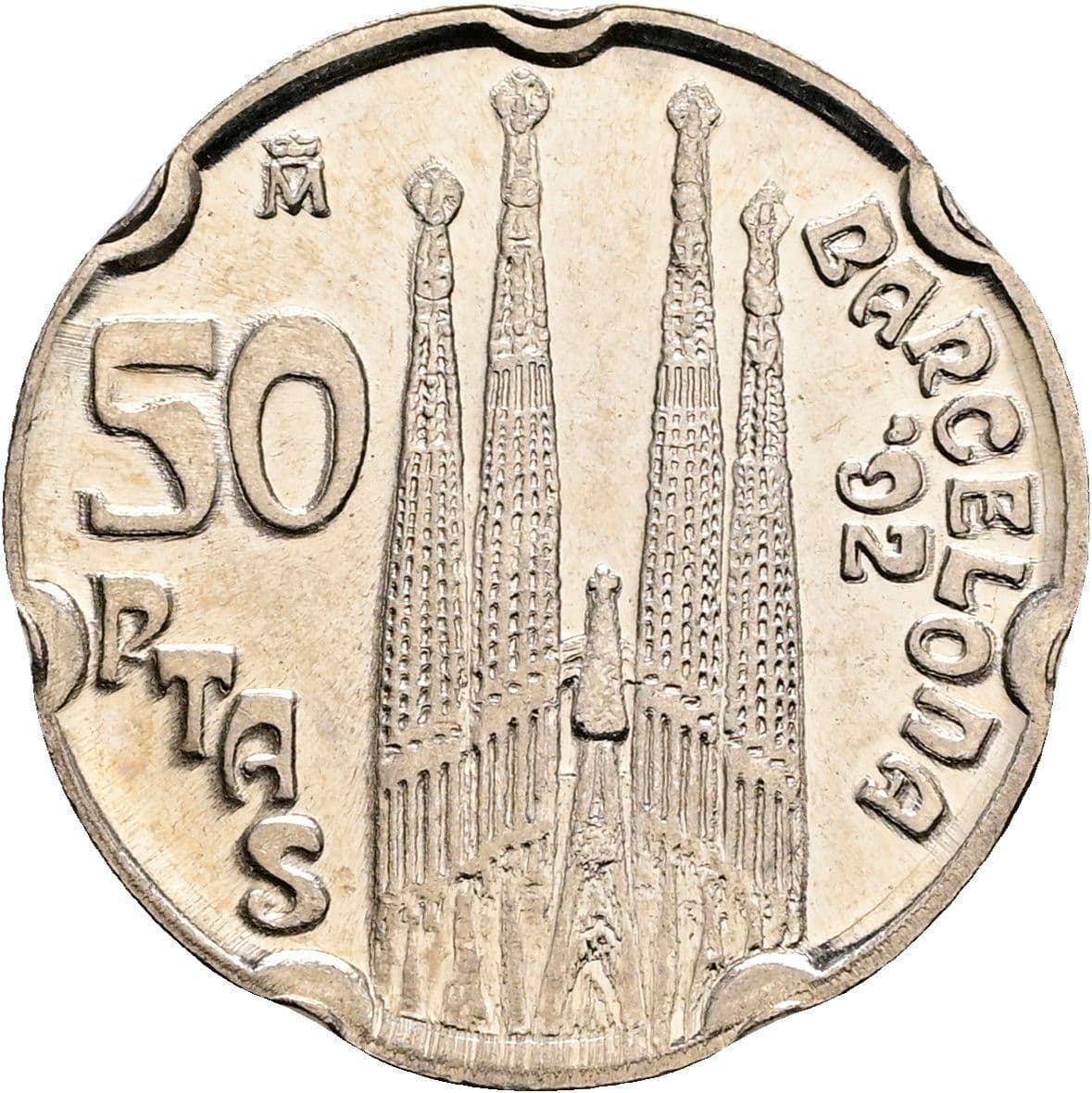 50 Pesetas Juan Carlos I. 1992 – Rückseite