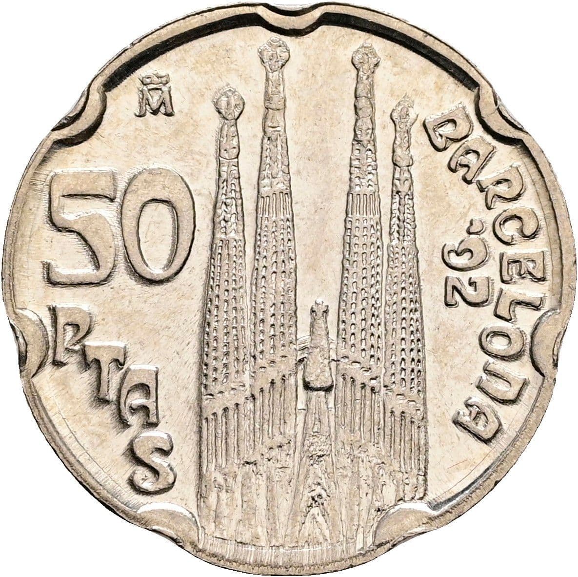 50 Pesetas Juan Carlos I. 1992 – Rückseite