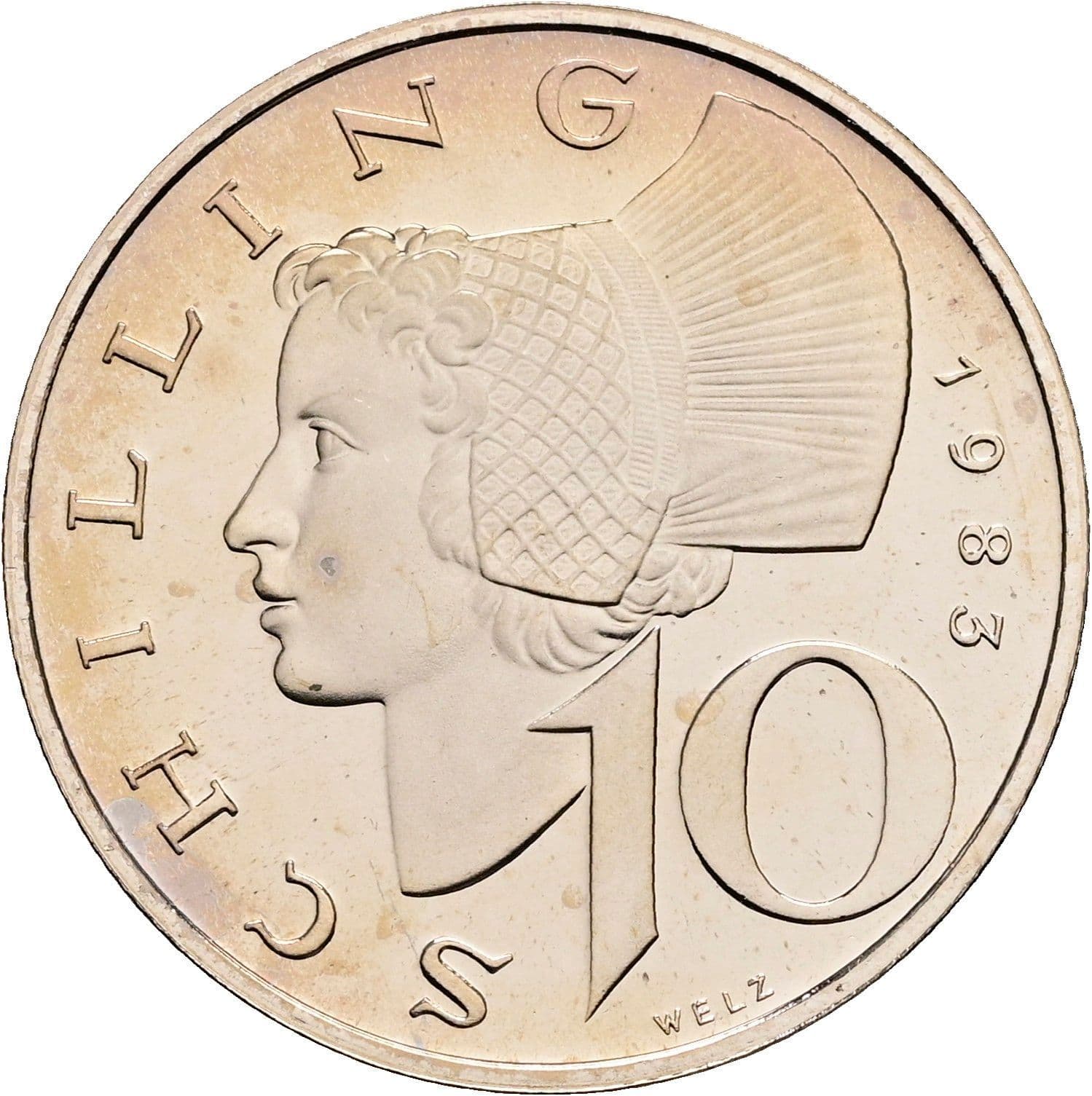 10 Schilling 1983 – Vorderseite
