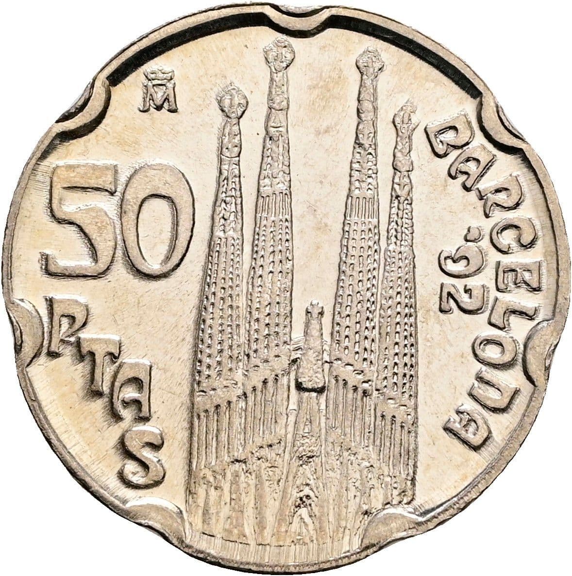 50 Pesetas Juan Carlos I. 1992 – Rückseite