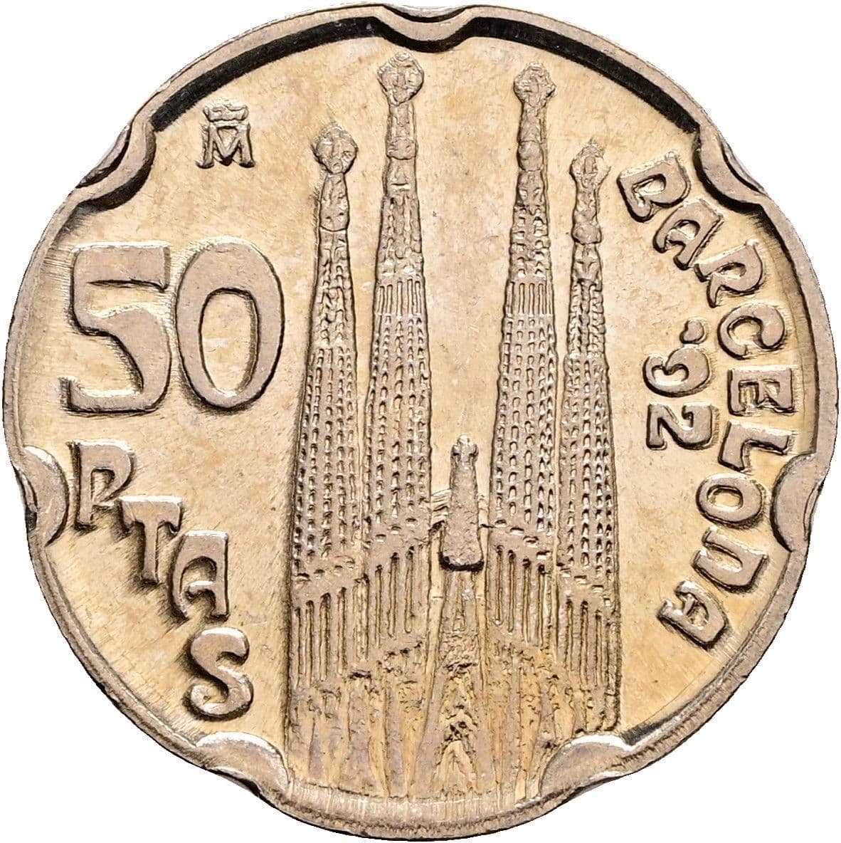 50 Pesetas Juan Carlos I. 1992 – Rückseite