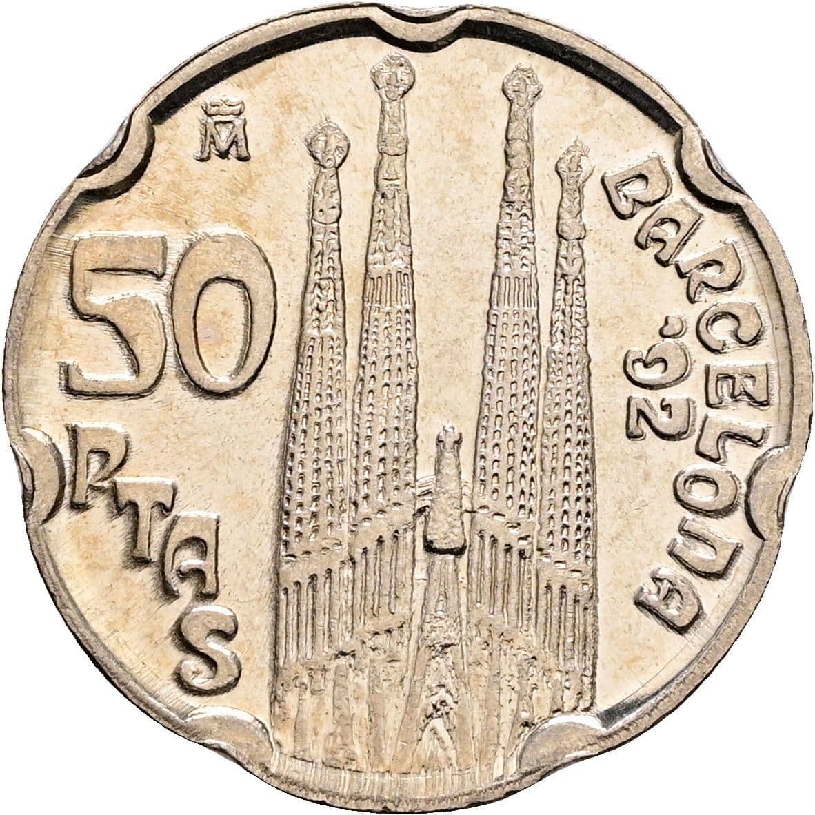 50 Pesetas Juan Carlos I. 1992 – Rückseite