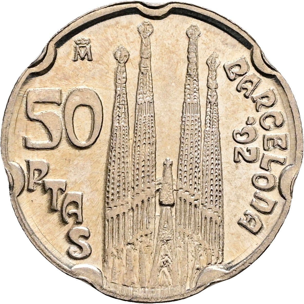 50 Pesetas Juan Carlos I. 1992 – Rückseite