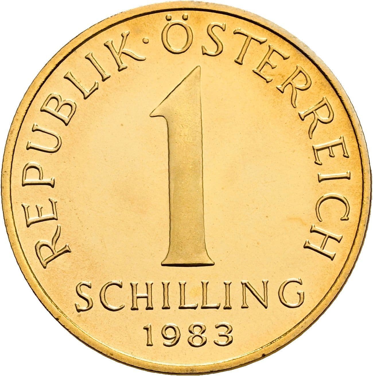 1 Schilling 1983 – Vorderseite
