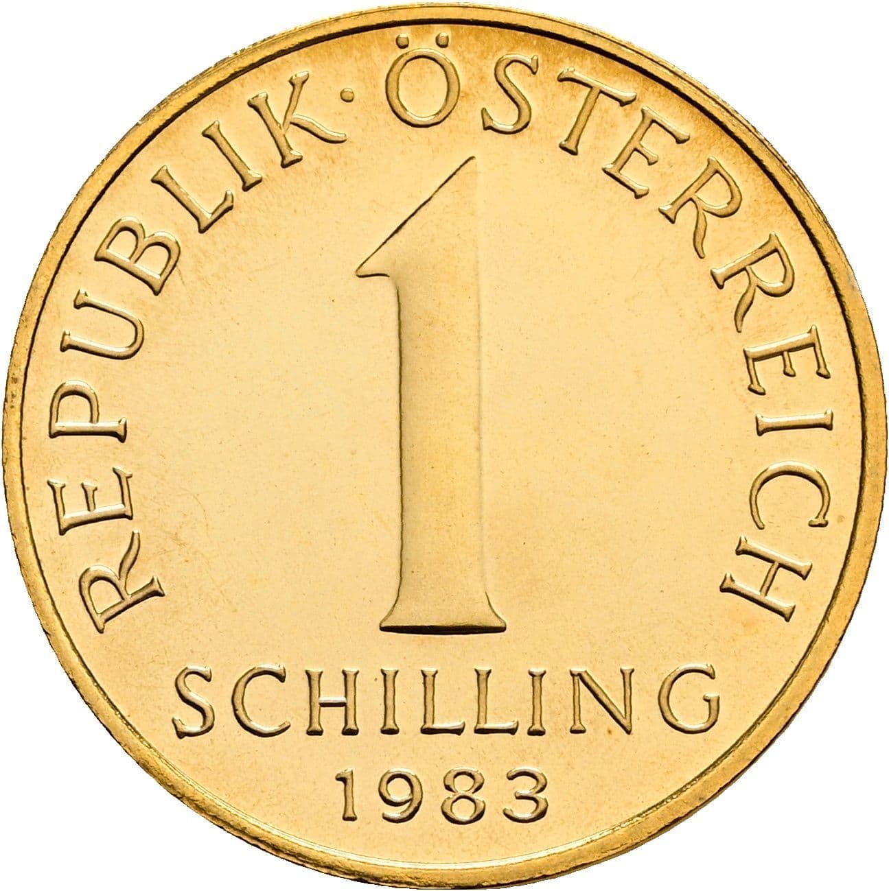1 Schilling 1983 – Vorderseite