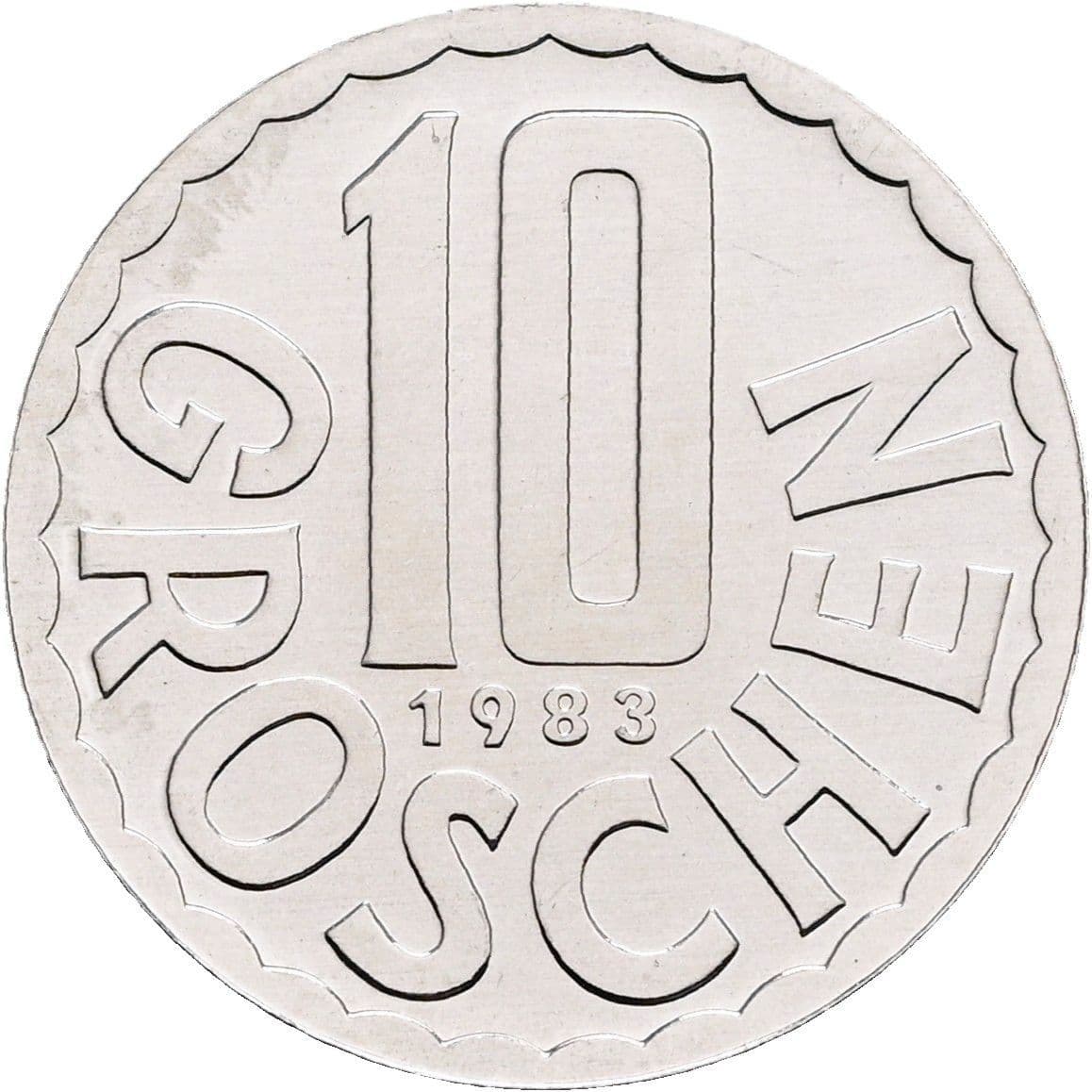 10 Groschen 1983 – Vorderseite