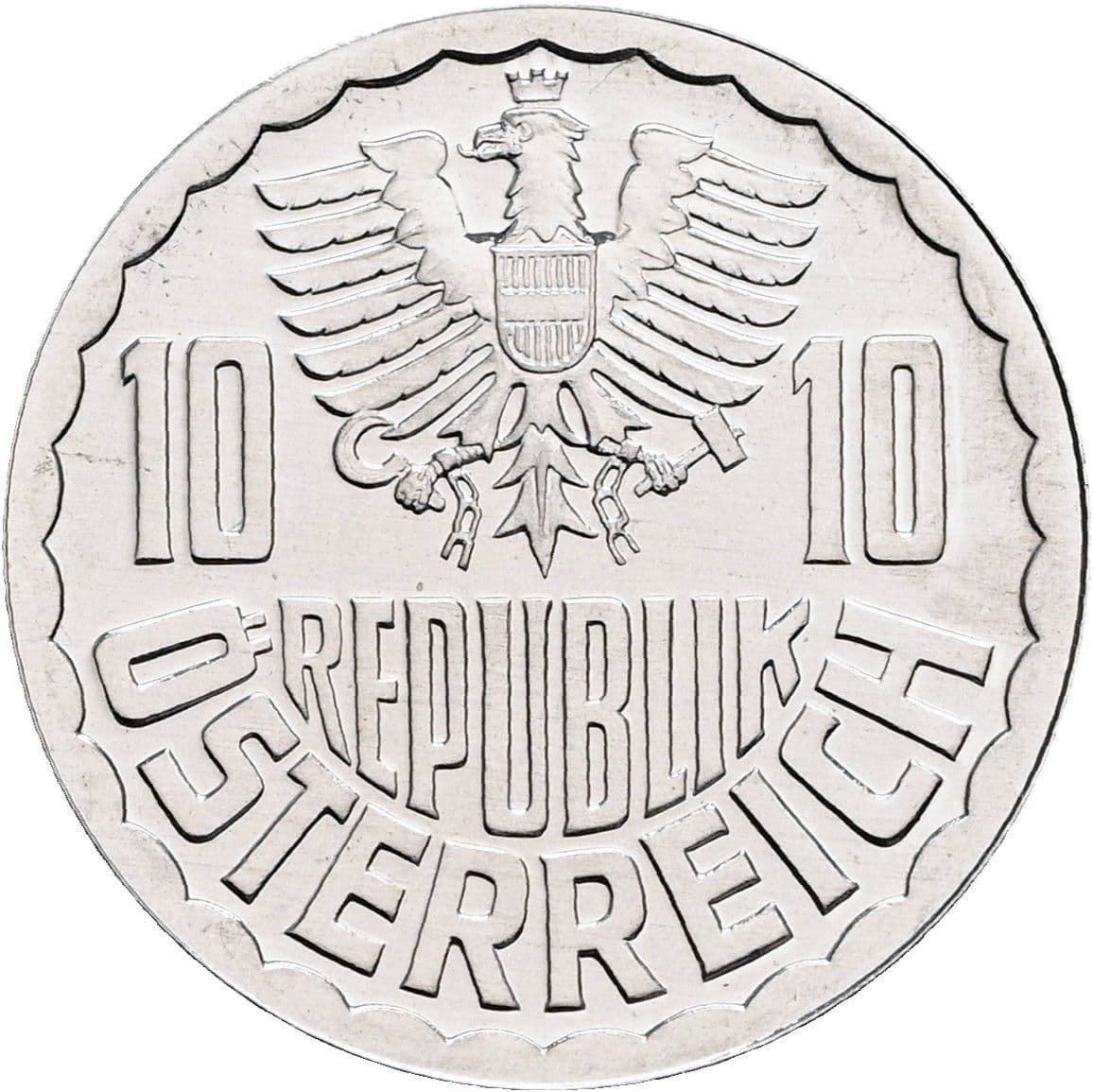 10 Groschen 1983 – Rückseite